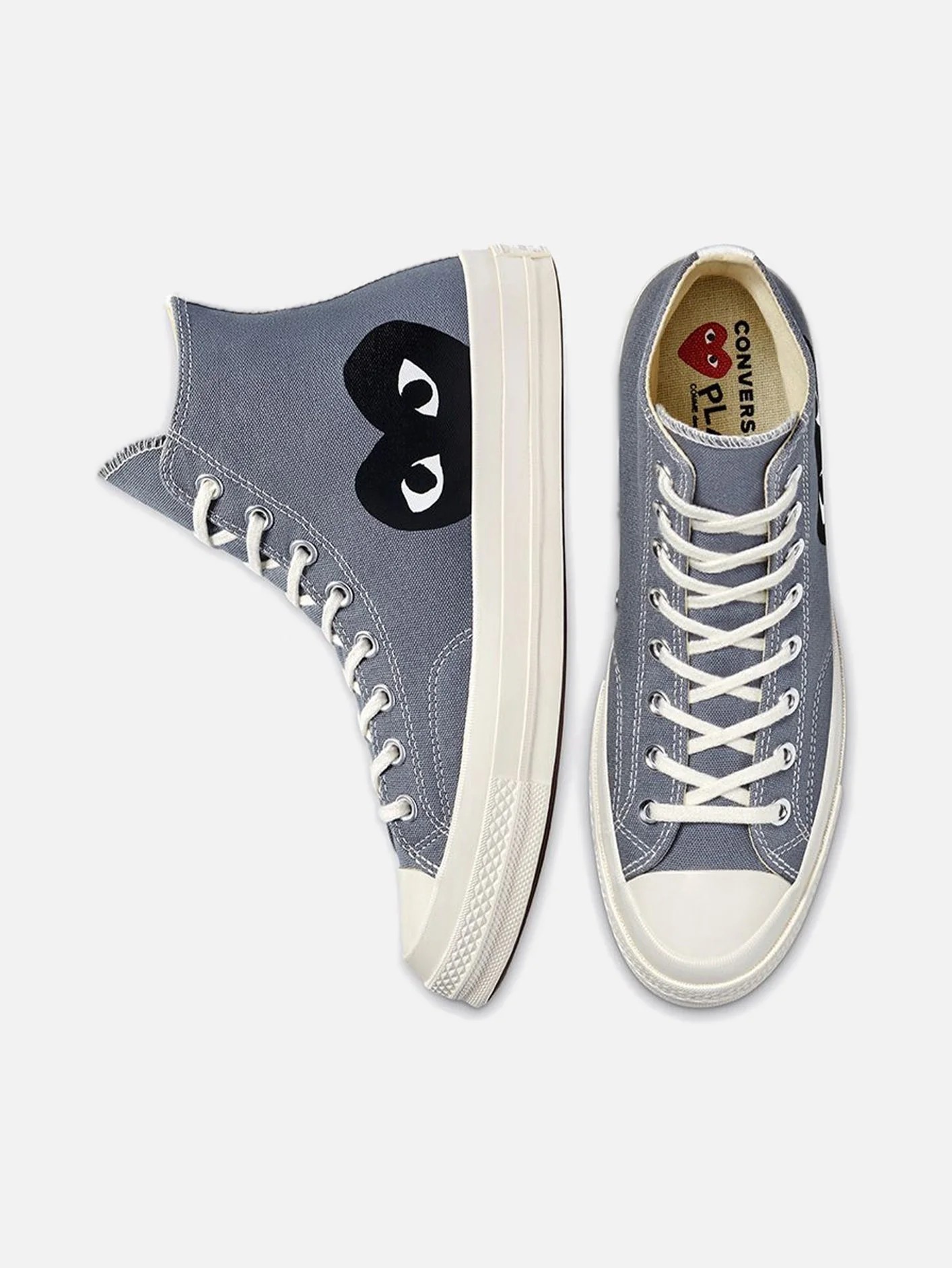 Comme des Garçons Play x Converse Chuck 70 Hi - Grey GRİ