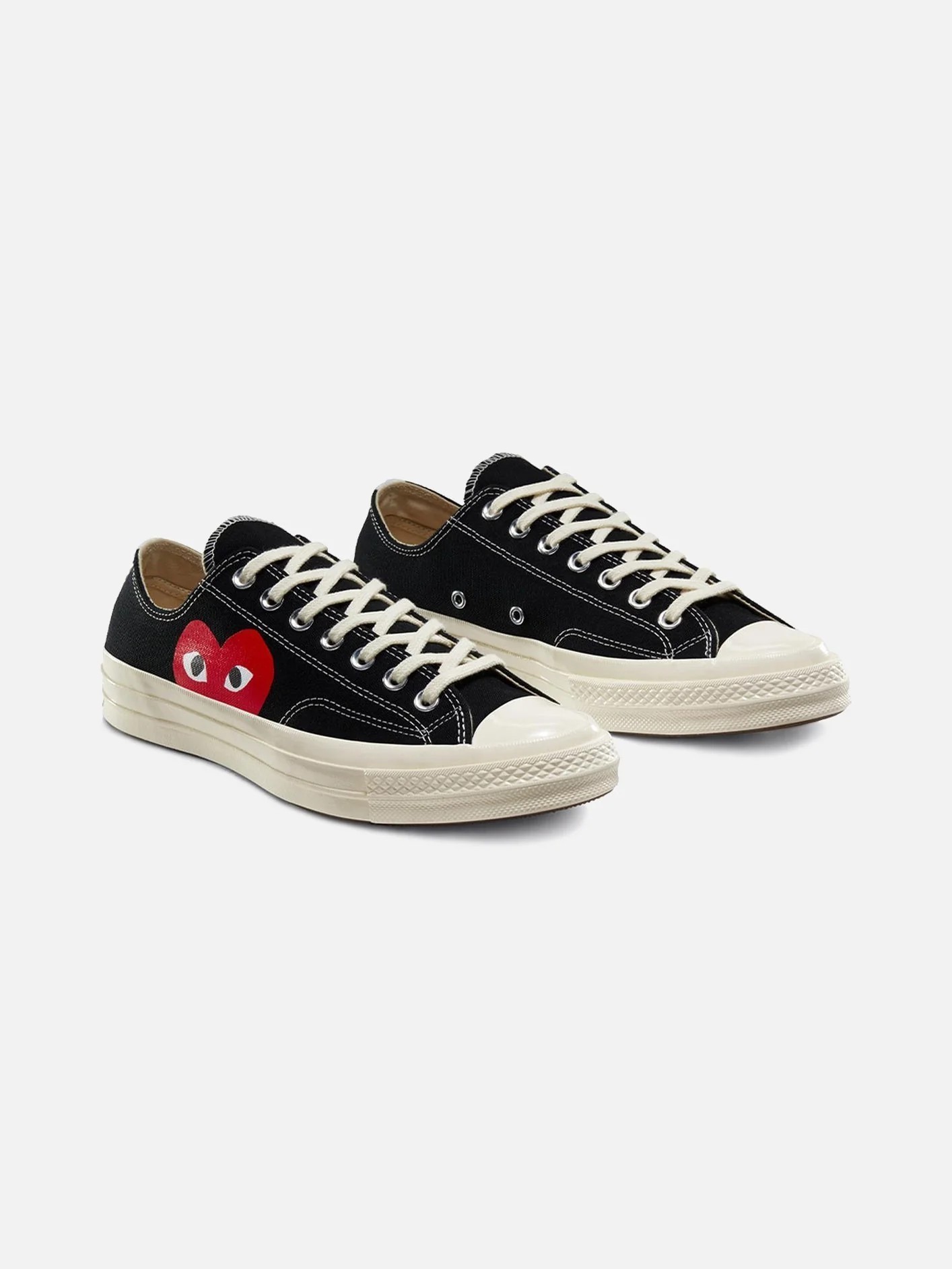 Comme des Garçons Play x Converse Chuck 70 Low - Black SİYAH