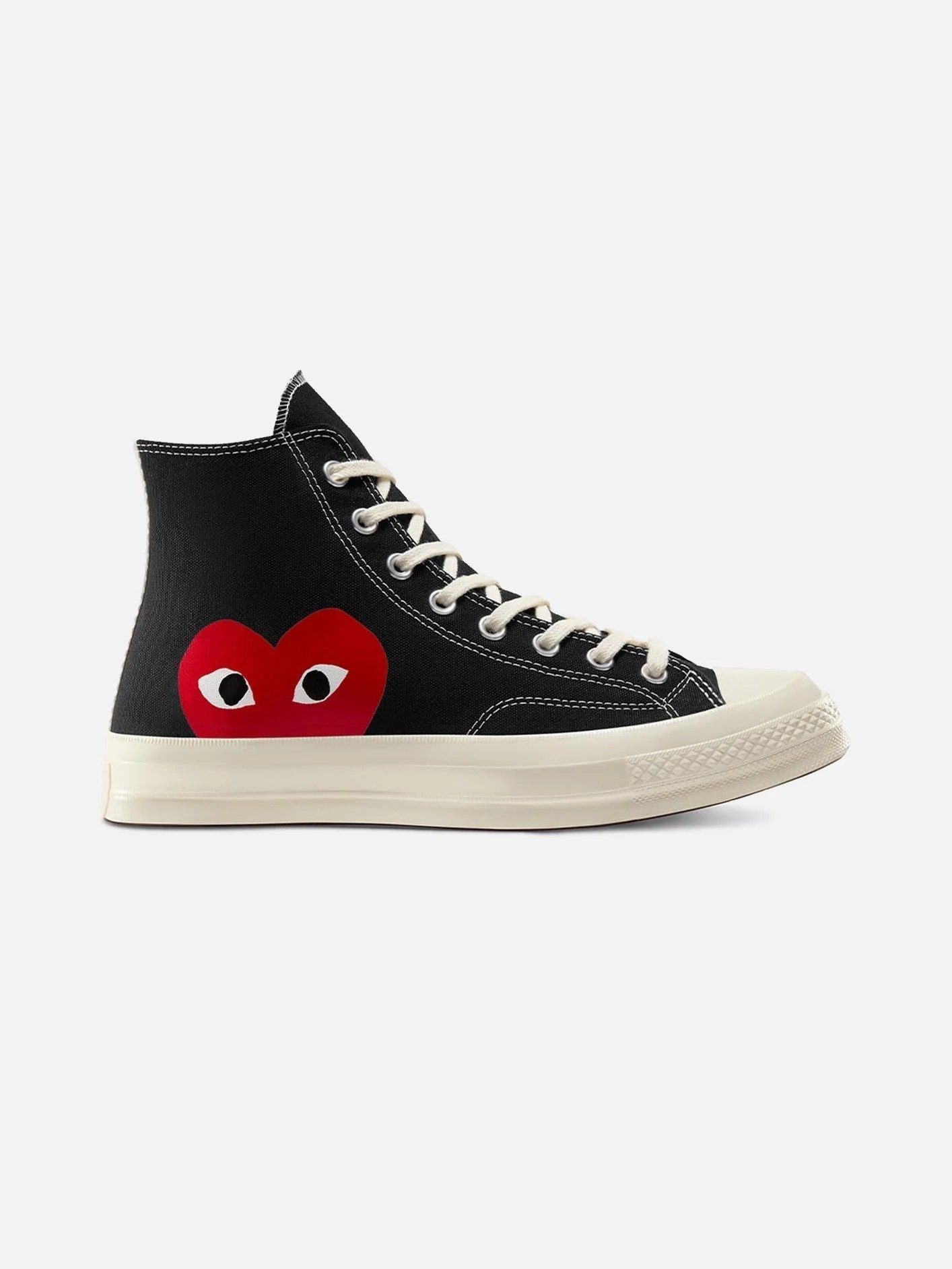 Comme des Garçons Play x Converse Chuck 70 Hi - Black SİYAH