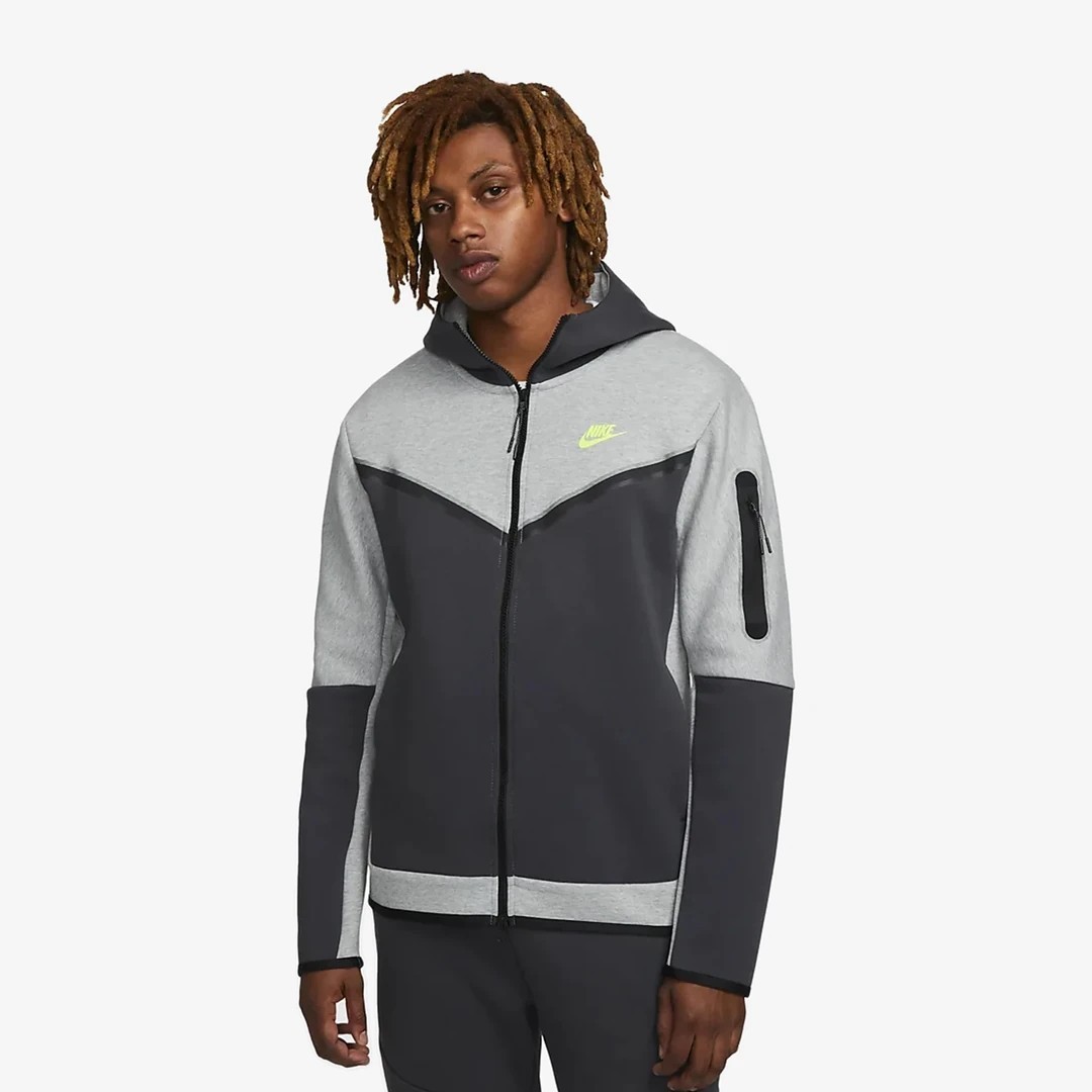 Tech Fleece Hoodie Grey/Volt