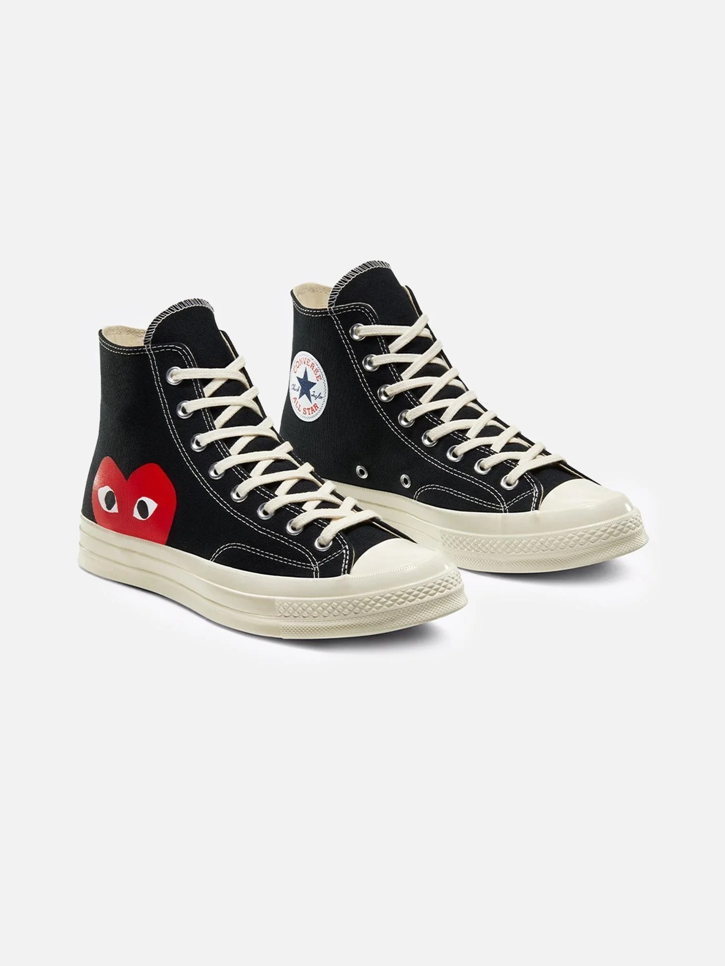 Comme des Garçons Play x Converse Chuck 70 Hi - Black SİYAH