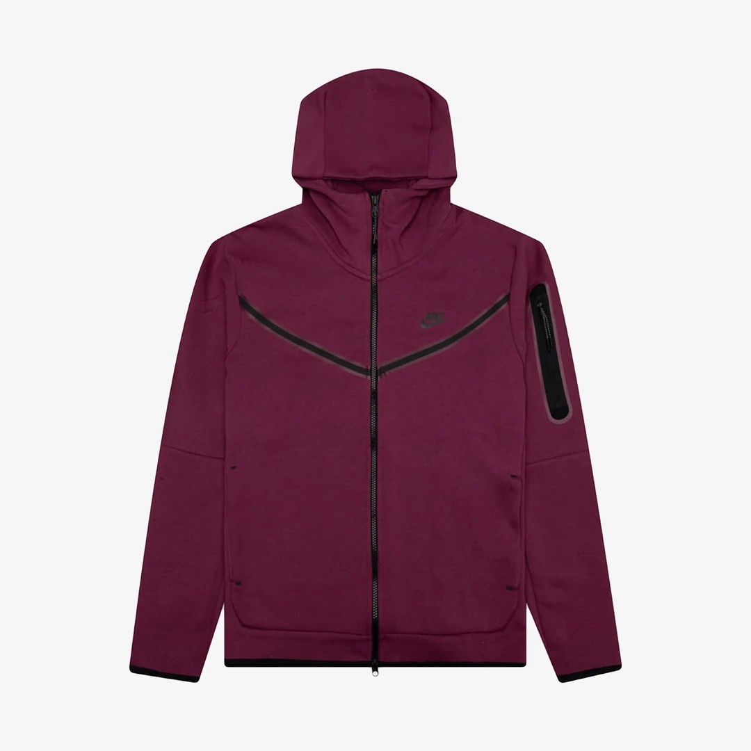 Tech Fleece Hoodie Burgundy