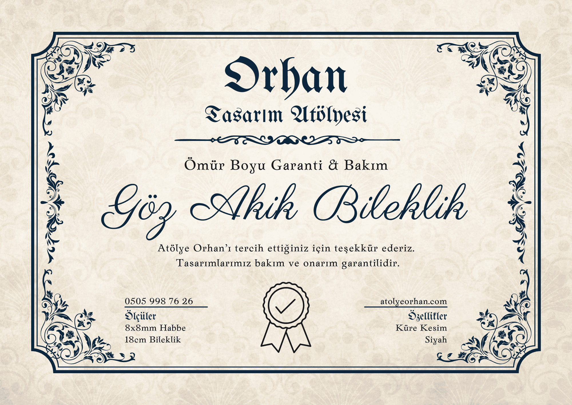 Siyah Göz Akik Bileklik H&L Model Faset Kesim