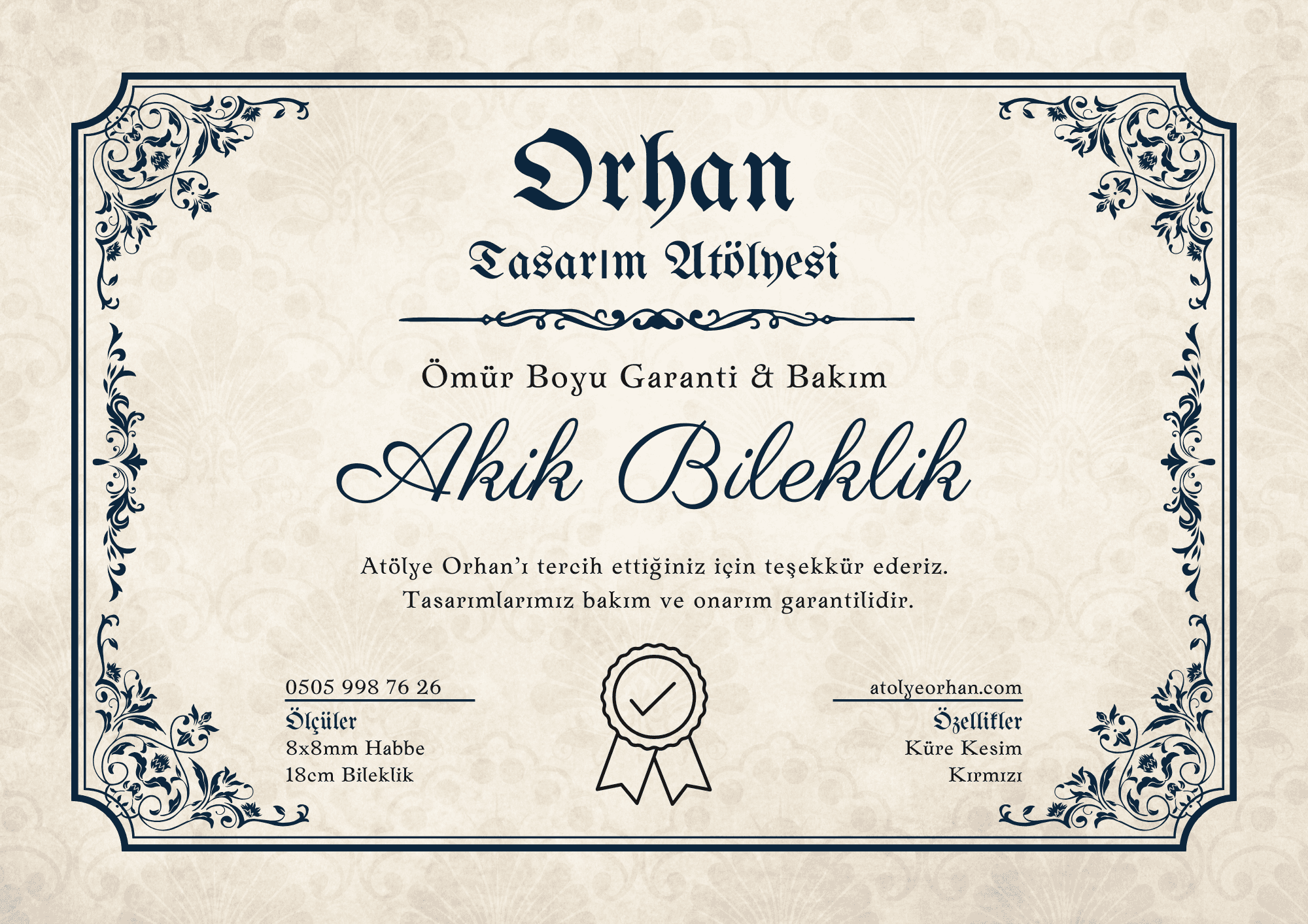 Kırmızı Akik Bileklik H&L Model