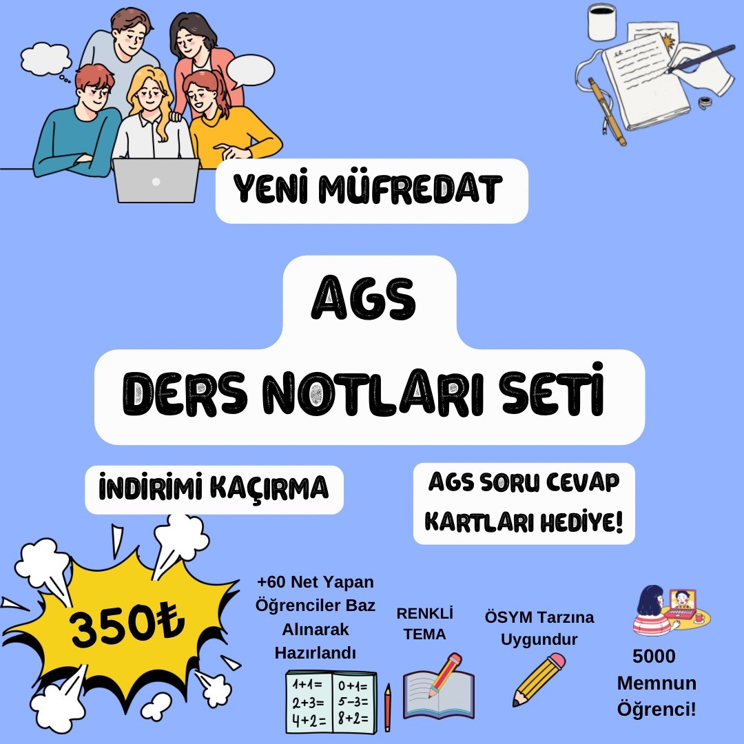 AGS DERS NOTLARI SETİ