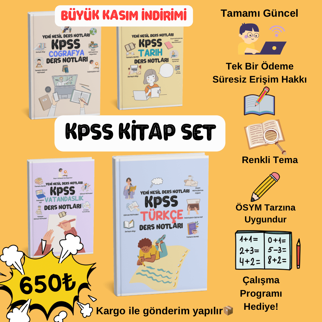 KPSS DERS NOTLARI SET