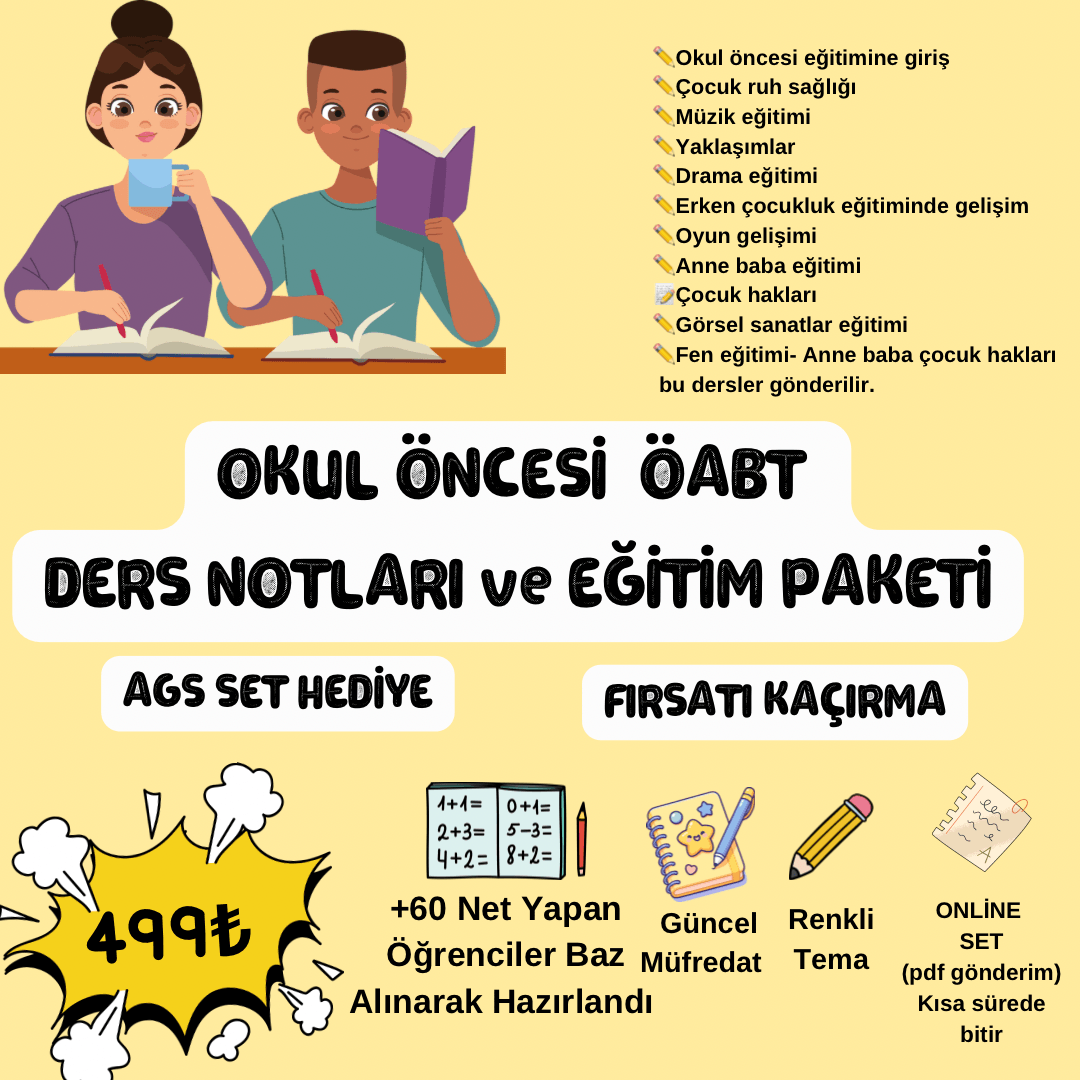 Okul Öncesi ÖABT Ders Notları