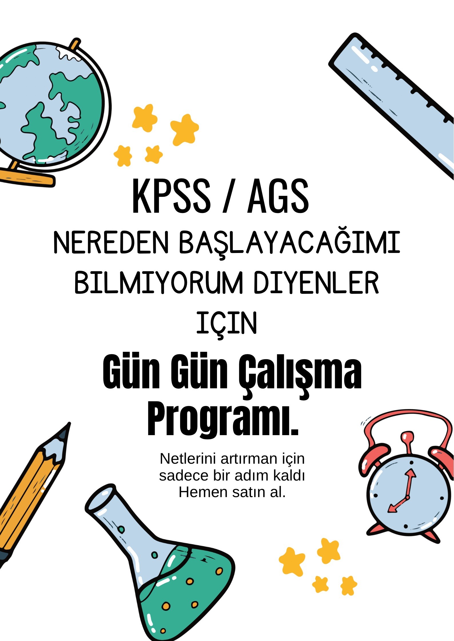 Nereden Başlayacağımı Bilmiyorum Diyenler İçin  Gün Gün Çalışma Programı📚