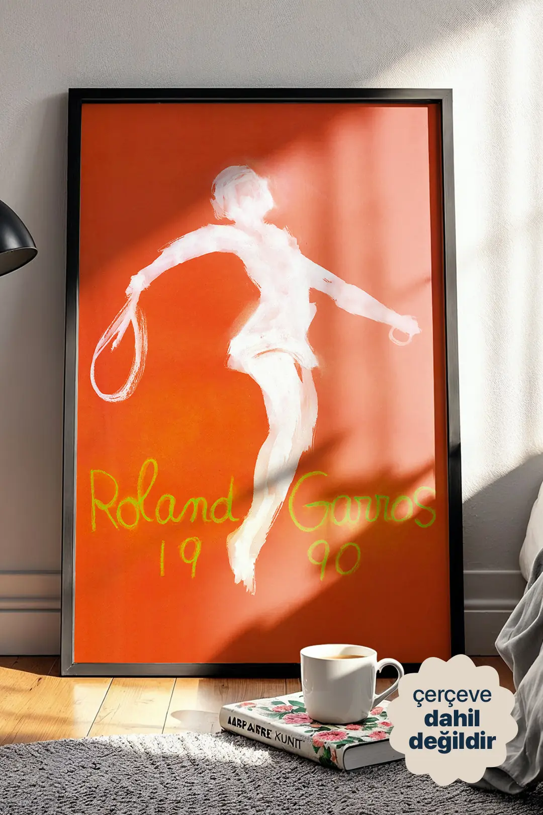 Roland Garros 1990 - Toprak Kortun Ruhu Tenis Posteri (Çerçevesiz)