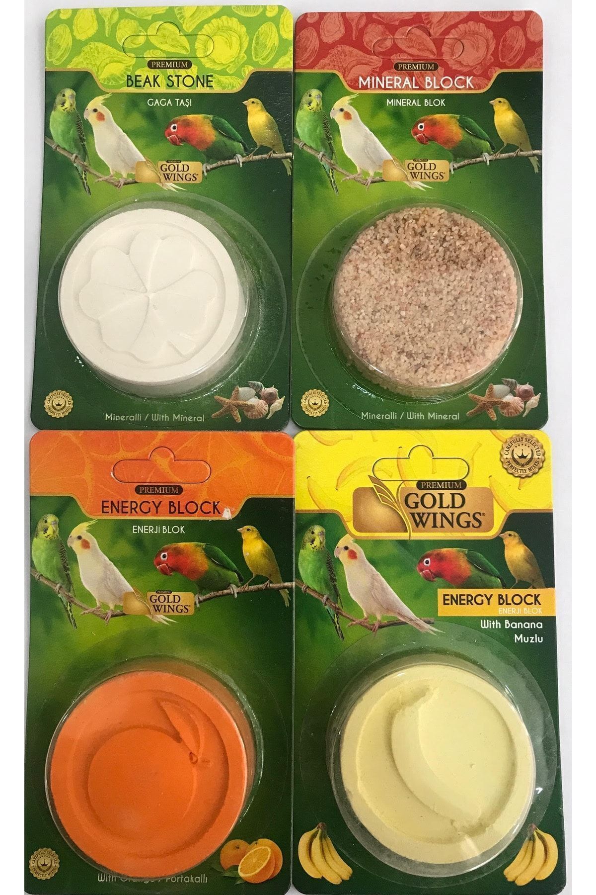 -Gaga Taşı+Mineral Blok+ Enerji Blok Set (4 Adet)