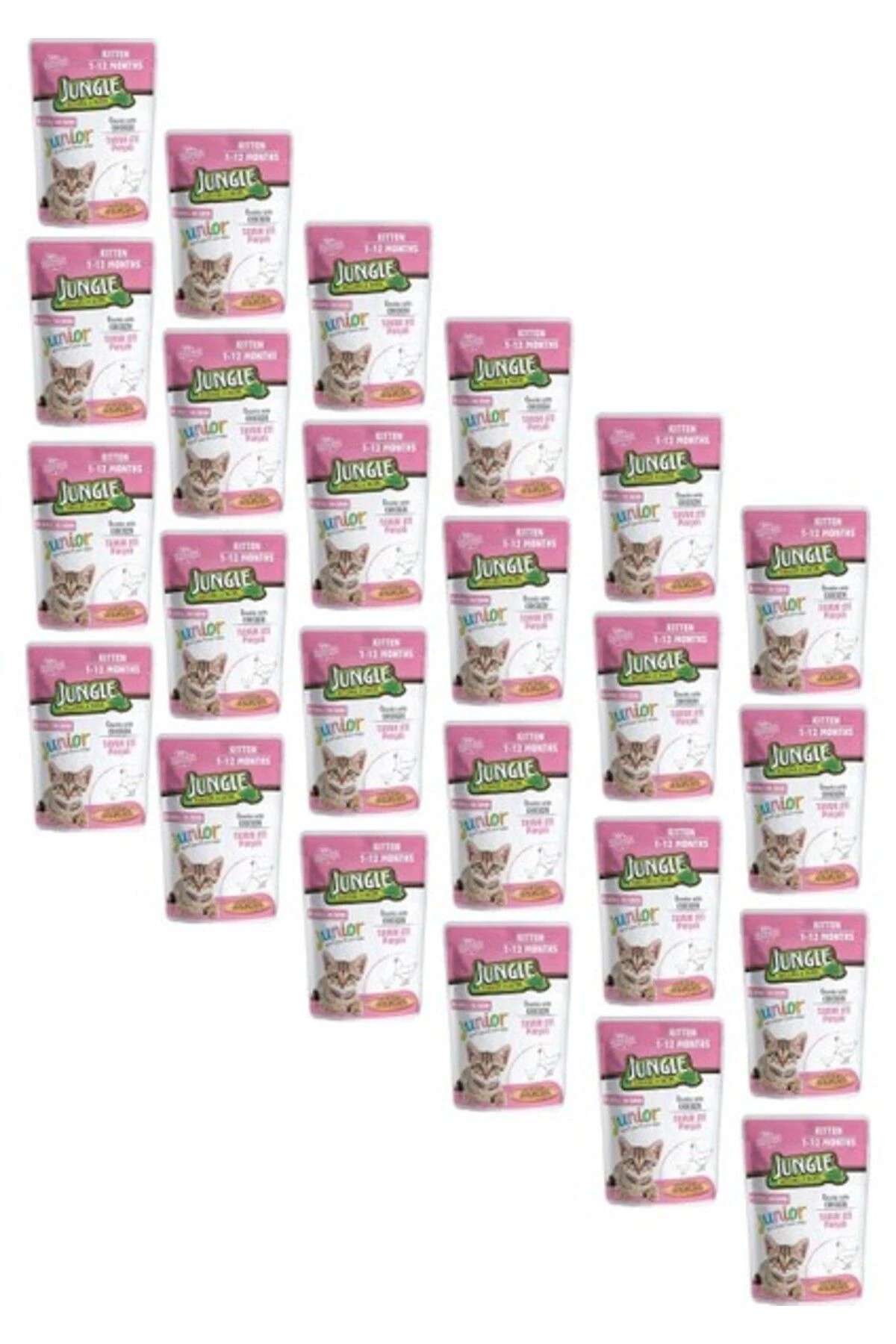 Pouch Kitten Junior Tavuklu Yavru Kedi Maması 100 gr 24 Adet