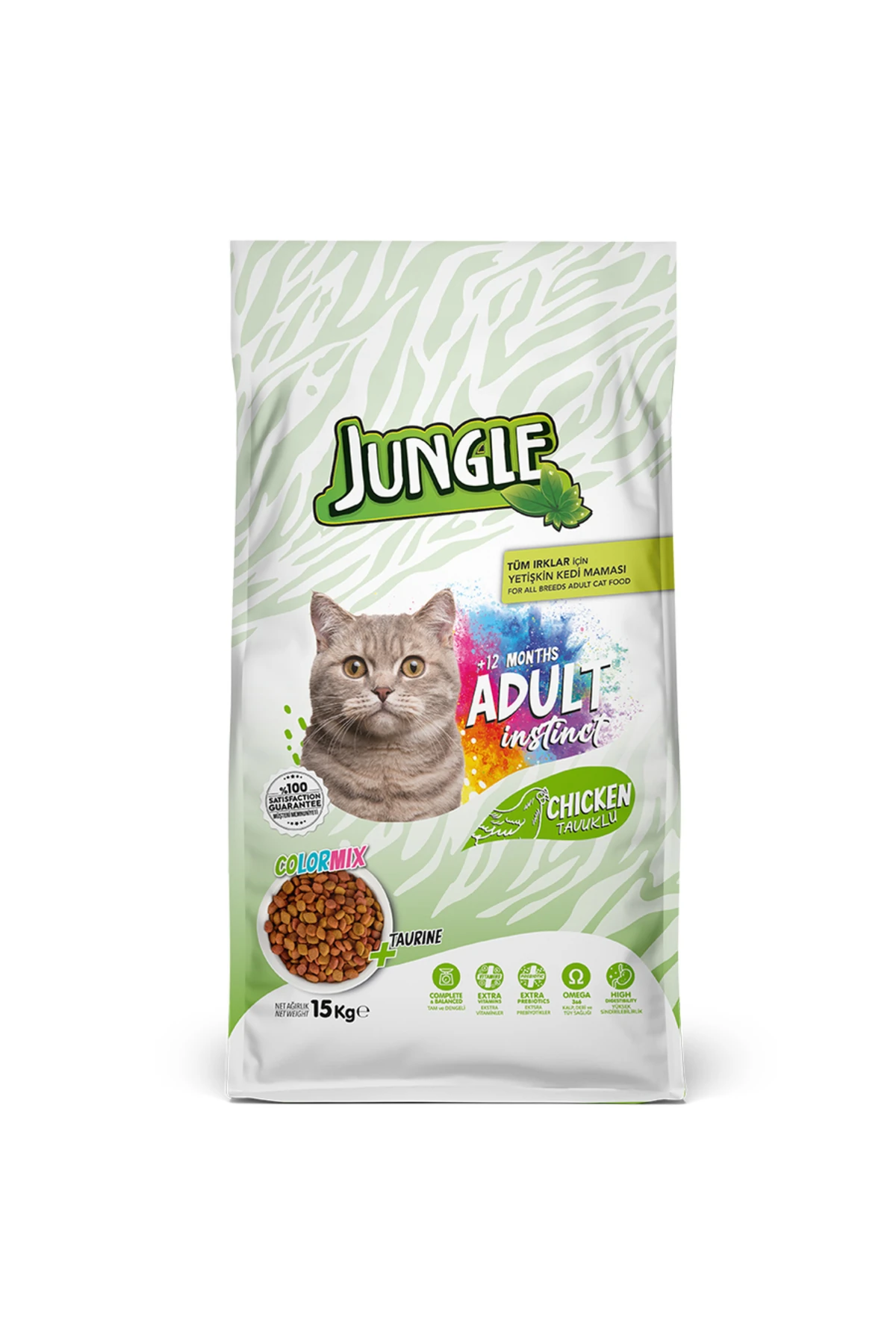 Color Mix Tavuklu Kedi Maması 15 Kg