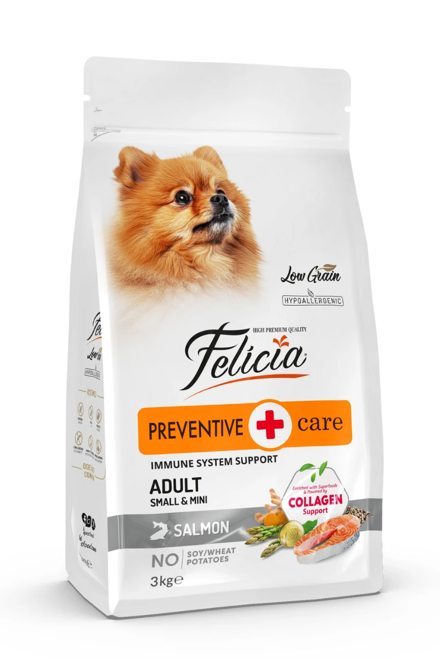 3 Kg Yetişkin Somonlu Small Az Tahıllı /Mini HypoAllergenic Köpek Maması