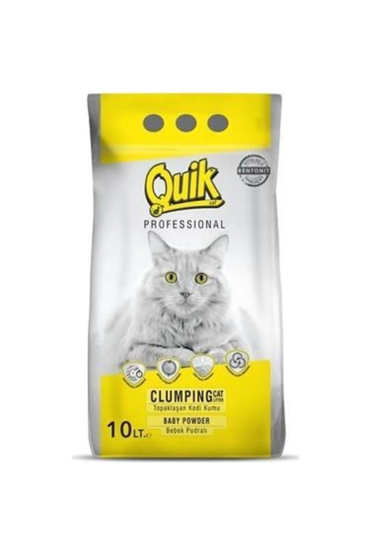 İnce Taneli Topaklanan Bentonit Kedi Kumu Pudra Kokulu 10 lt