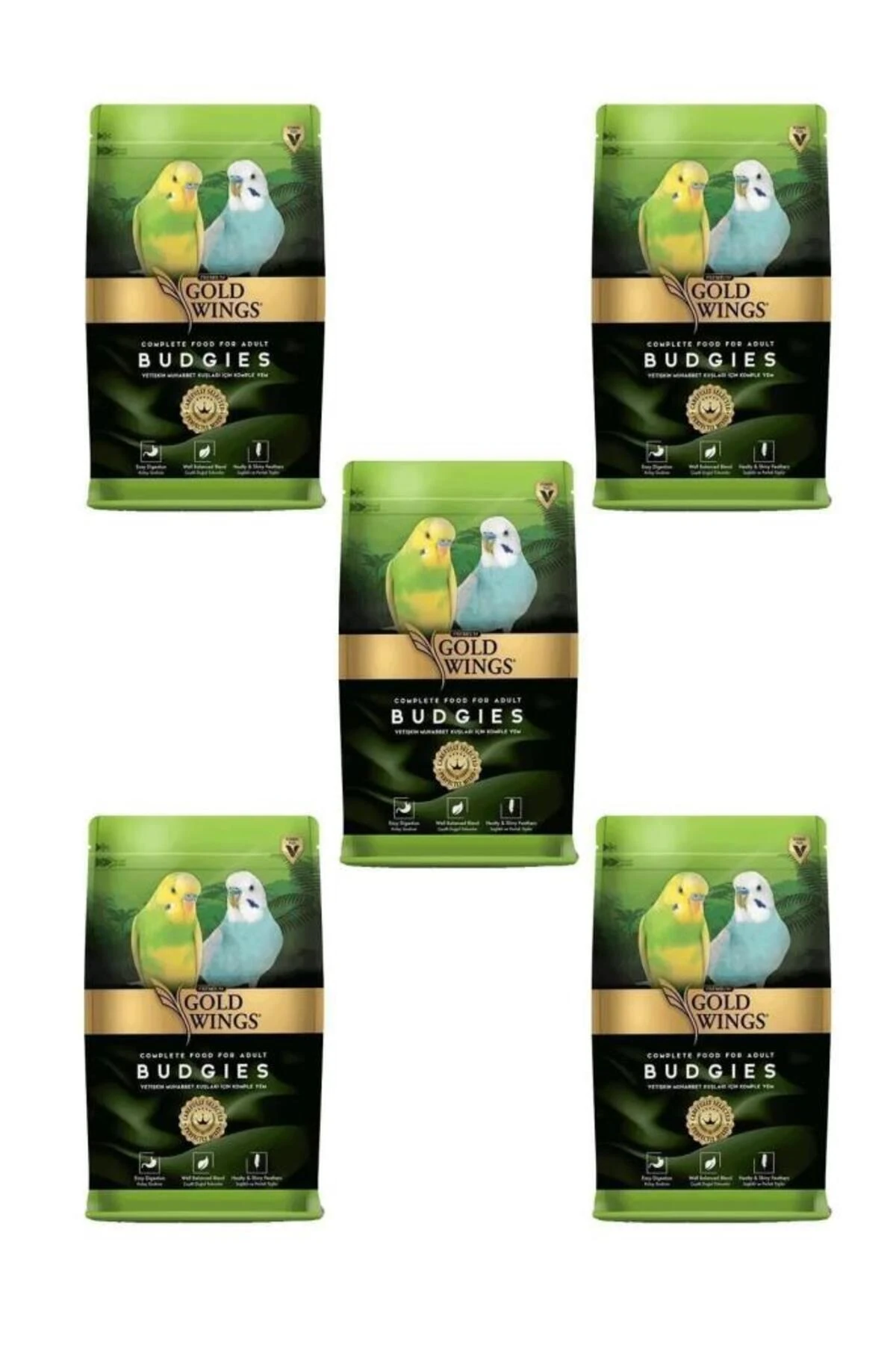 Premium Muhabbet Kuşu Yemi 1kg X 5 Paket