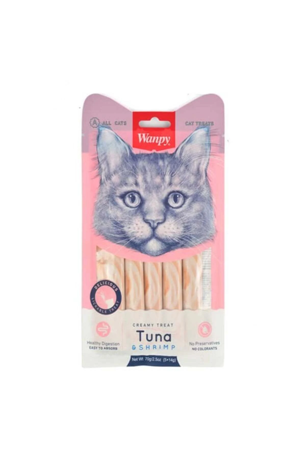 Ton Balığı Ve Karidesli Sıvı Kedi Ödül Maması 5x14 gr