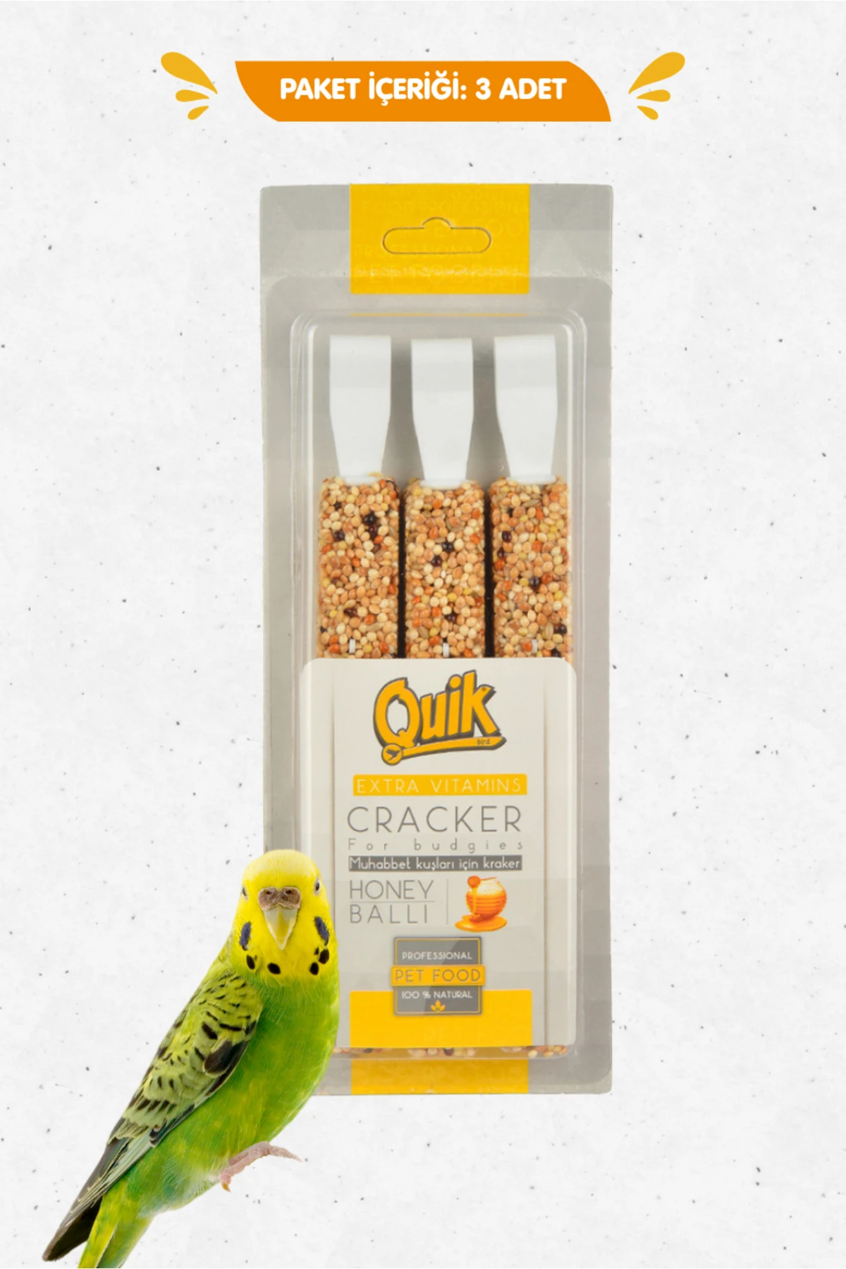 Premium Ballı Muhabbet Krakeri 3'lü Vitaminli