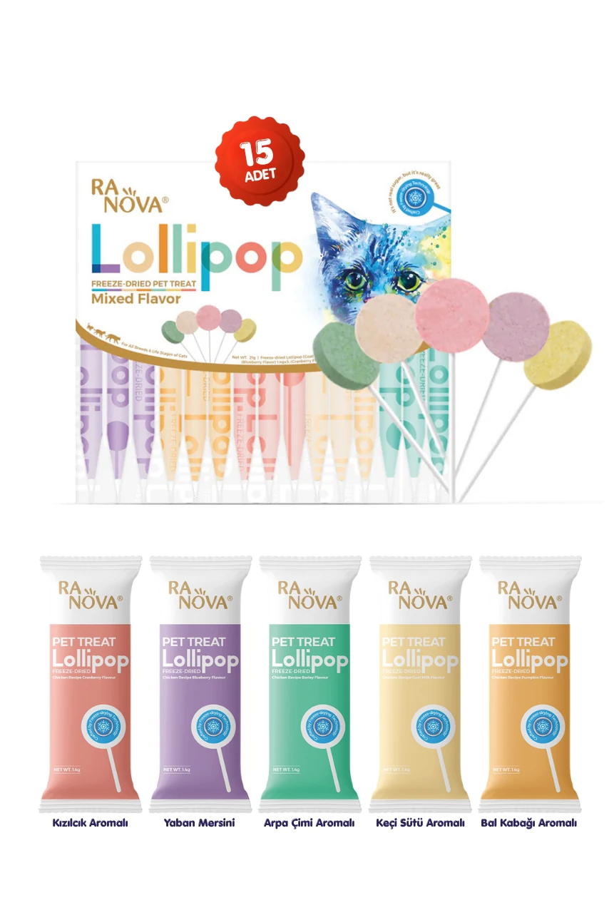 5 kg Somonlu Düşük Tahıllı Yetişkin Kısır Kedi Maması 25li Kedi Ödülü Krema 15li Lolipop