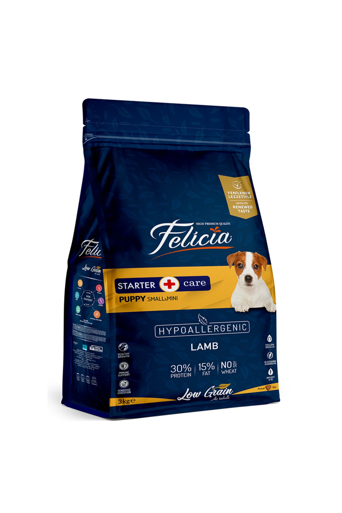 3 Kg Yavru Kuzulu Small/Mini Az Tahıllı HypoAllergenic Köpek Maması