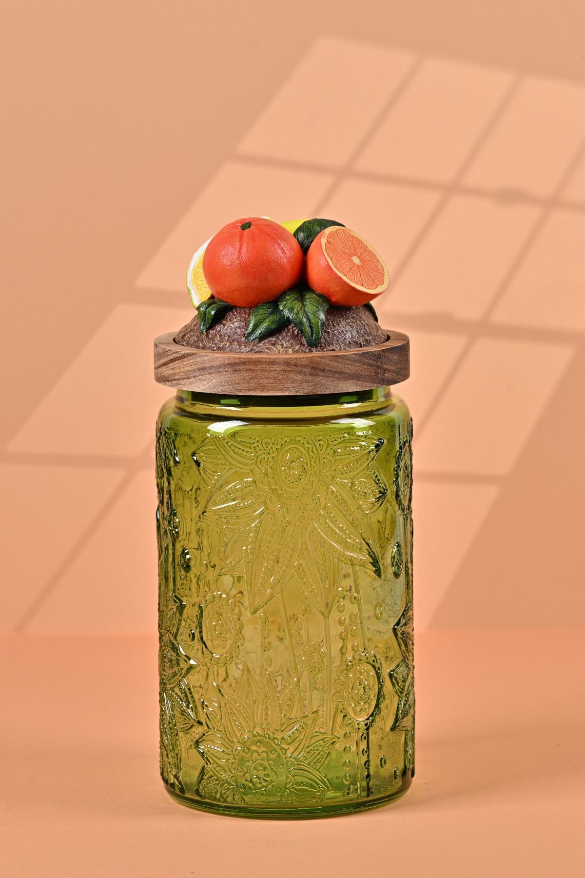 El Yapımı Özel Tasarım Kavanoz & Portakal 1000 ml