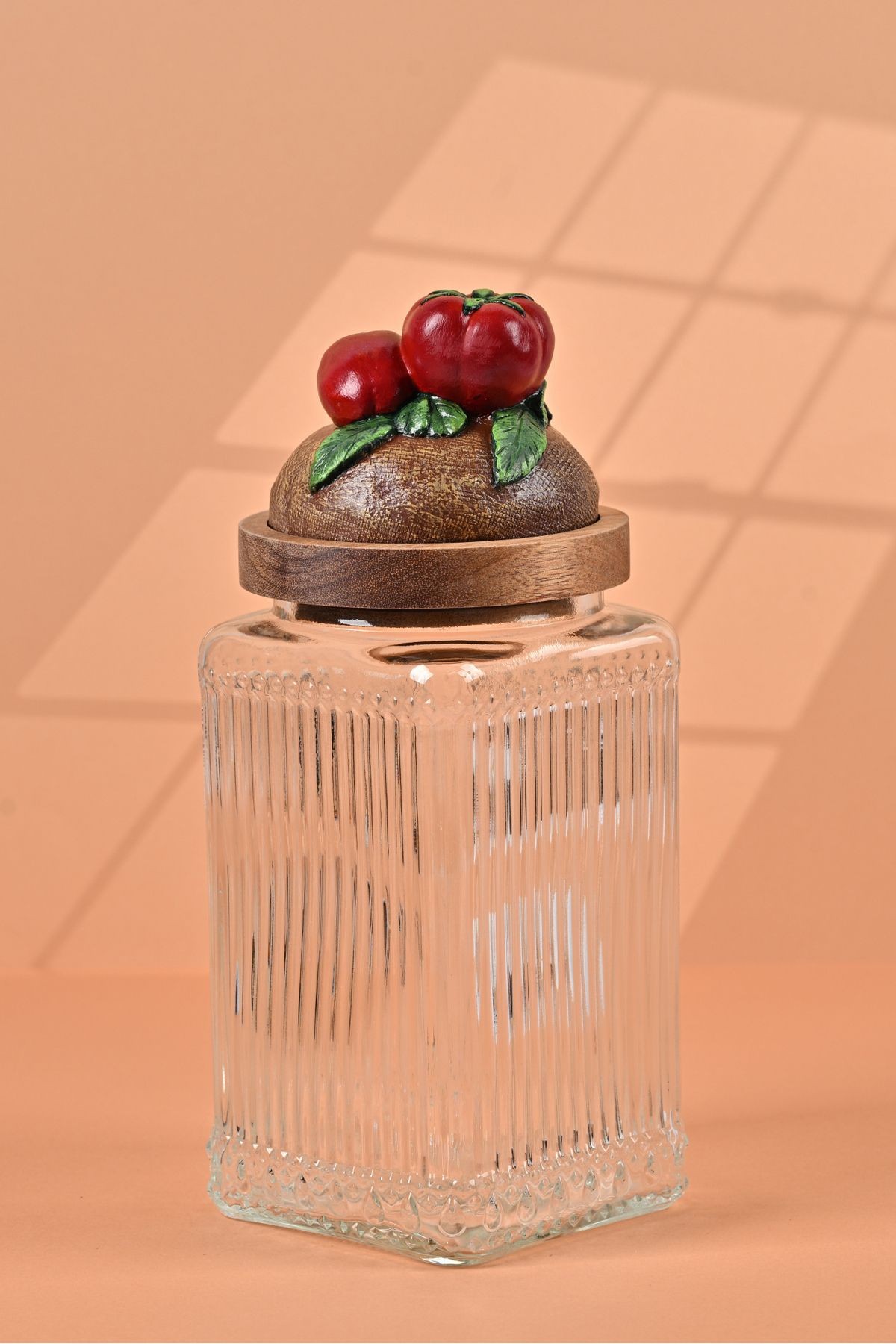 El Yapımı Özel Tasarım Kavanoz & Domates 1000 ml