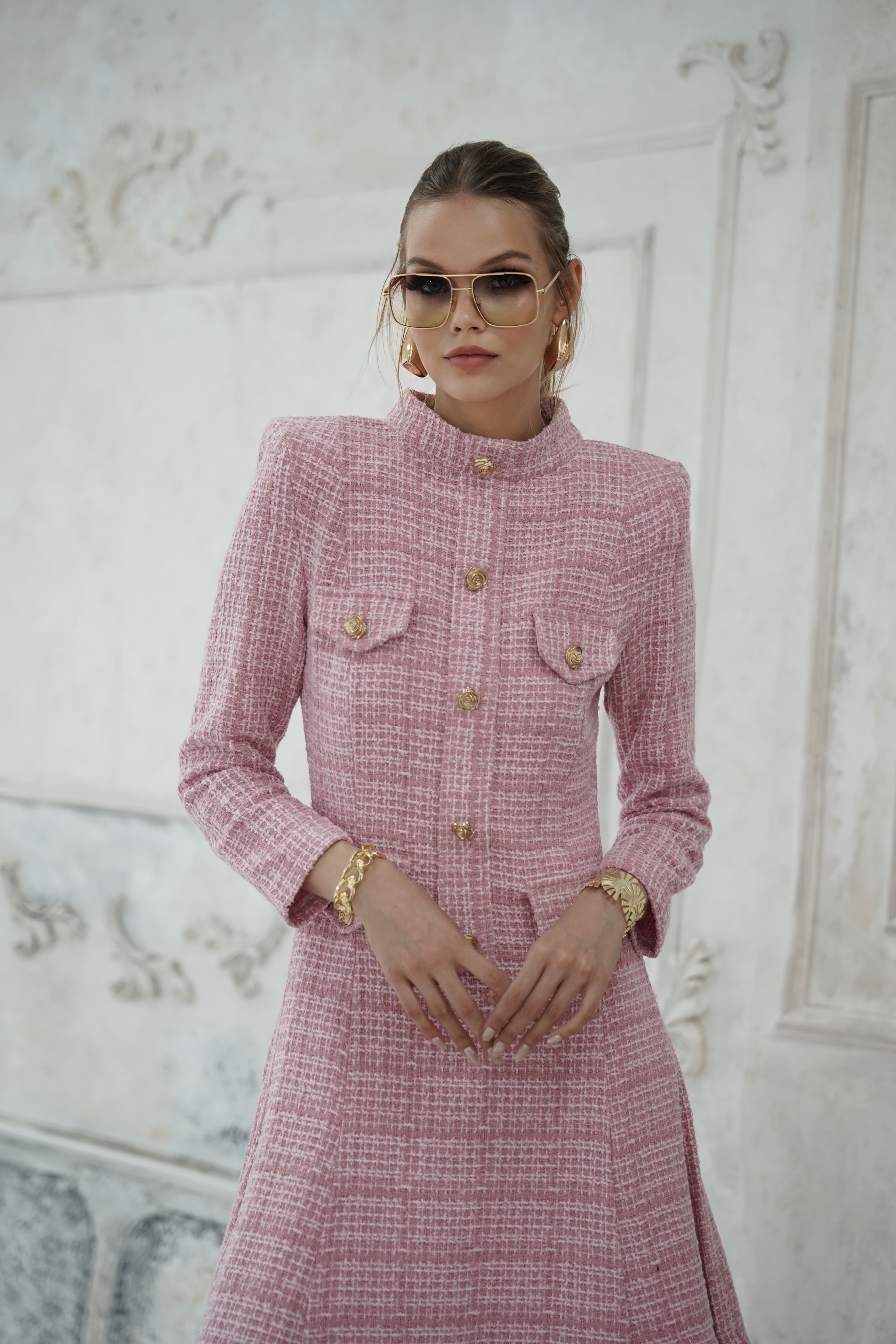 Diana Pembe Elbise