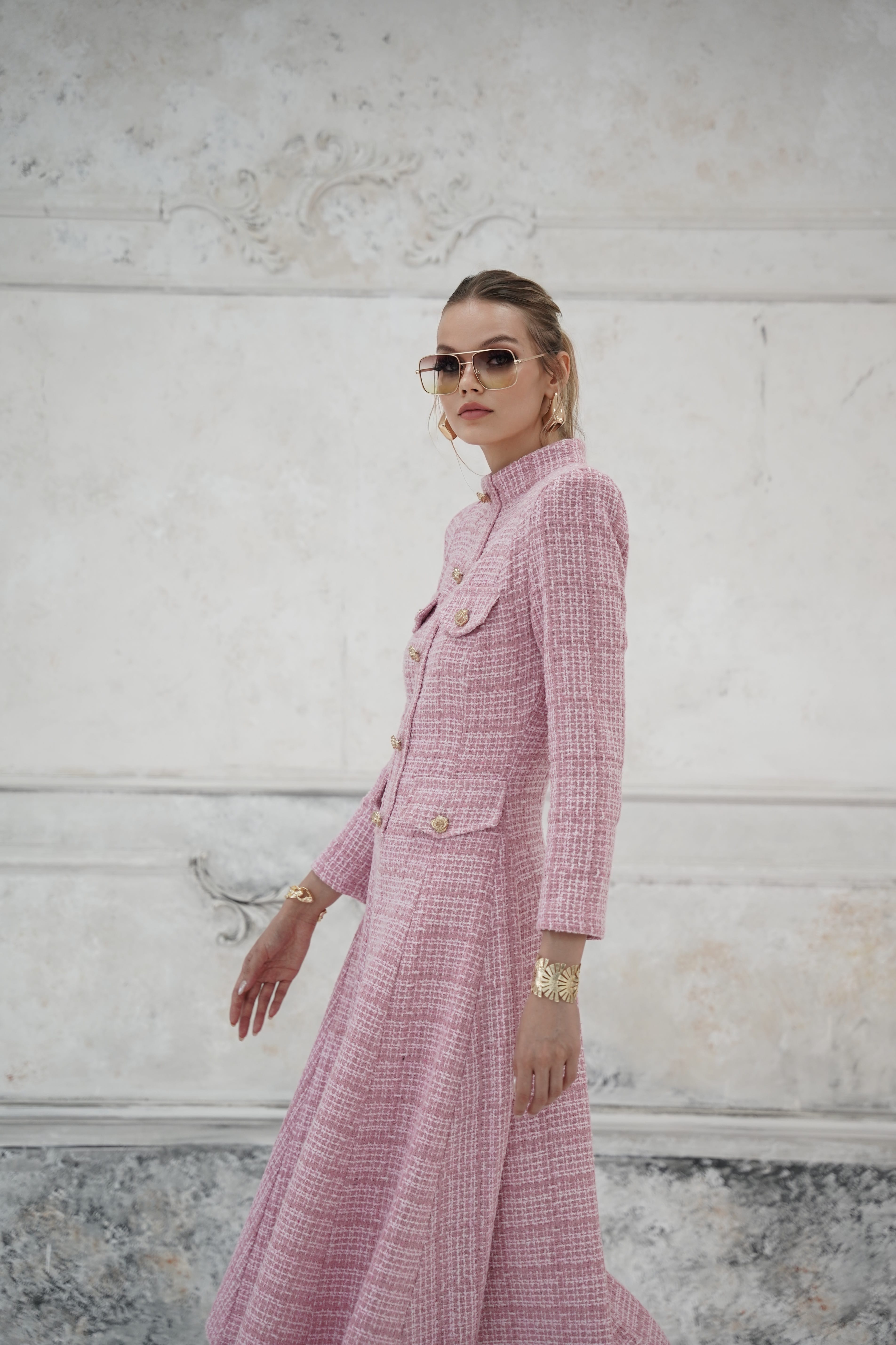 Diana Pembe Elbise