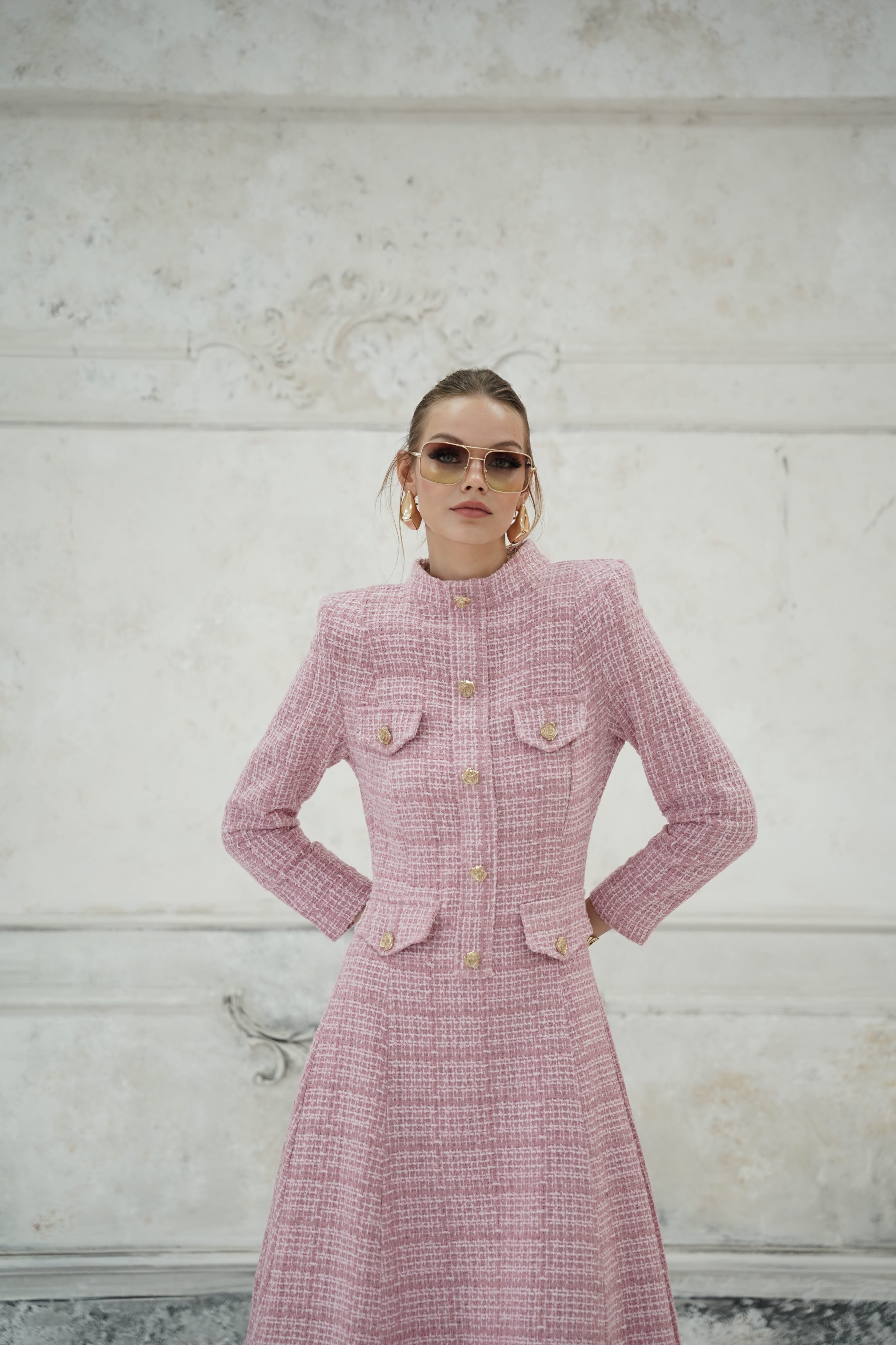Diana Pembe Elbise