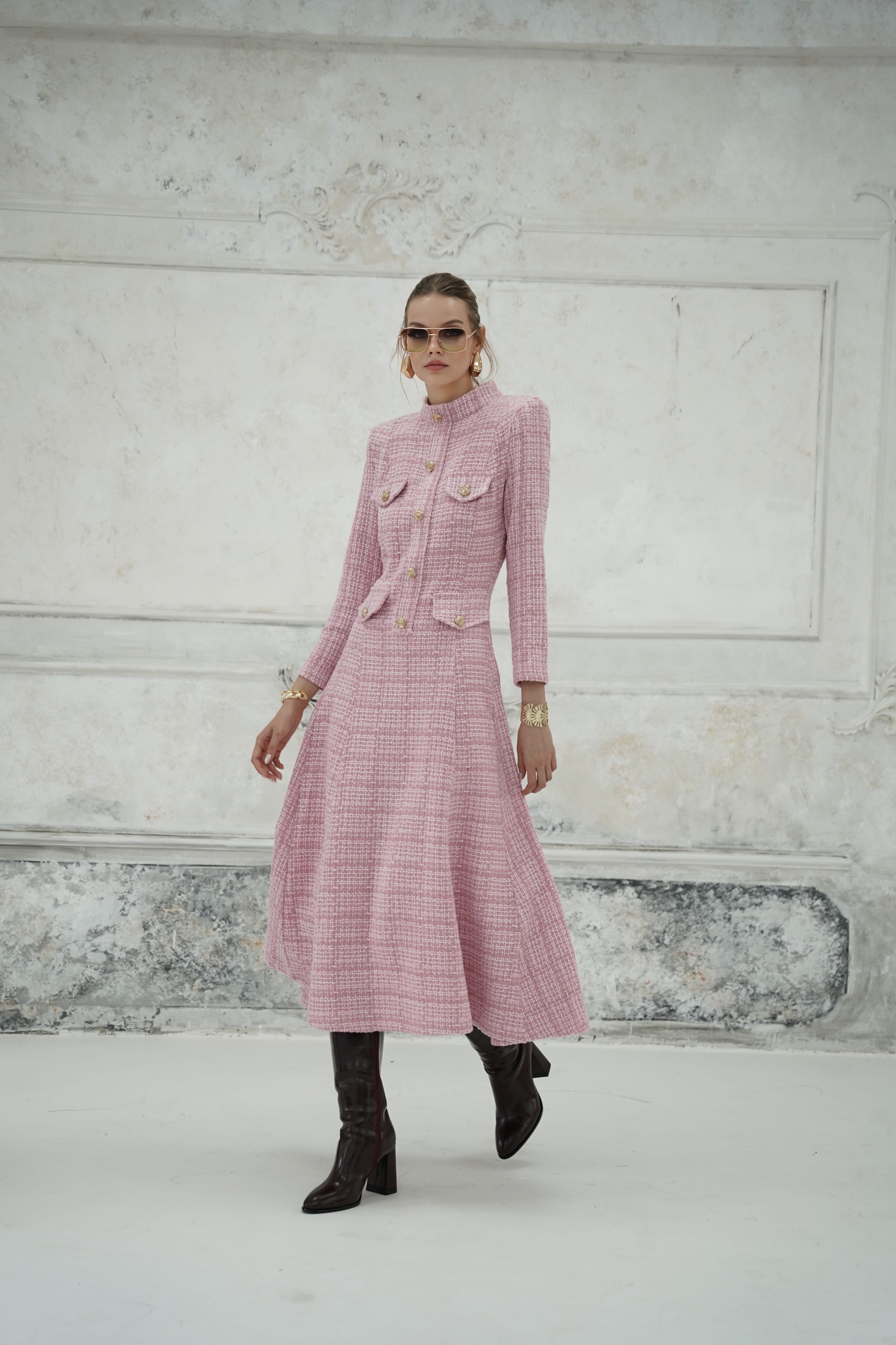 Diana Pembe Elbise