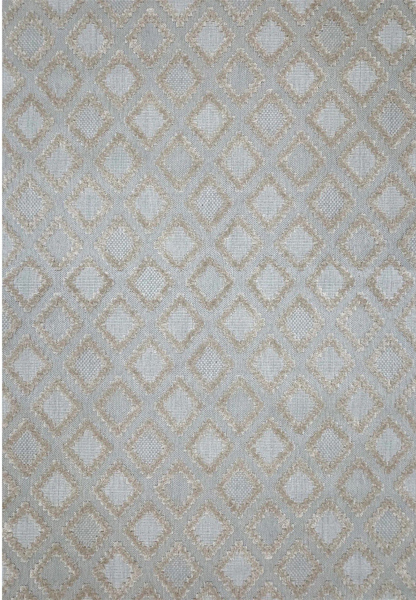 Şölen Halı Grace 65022-261 Modern Kabartmalı Geometrik Desenli Dekoratif Makine Halısı - Kahve-Antrasit