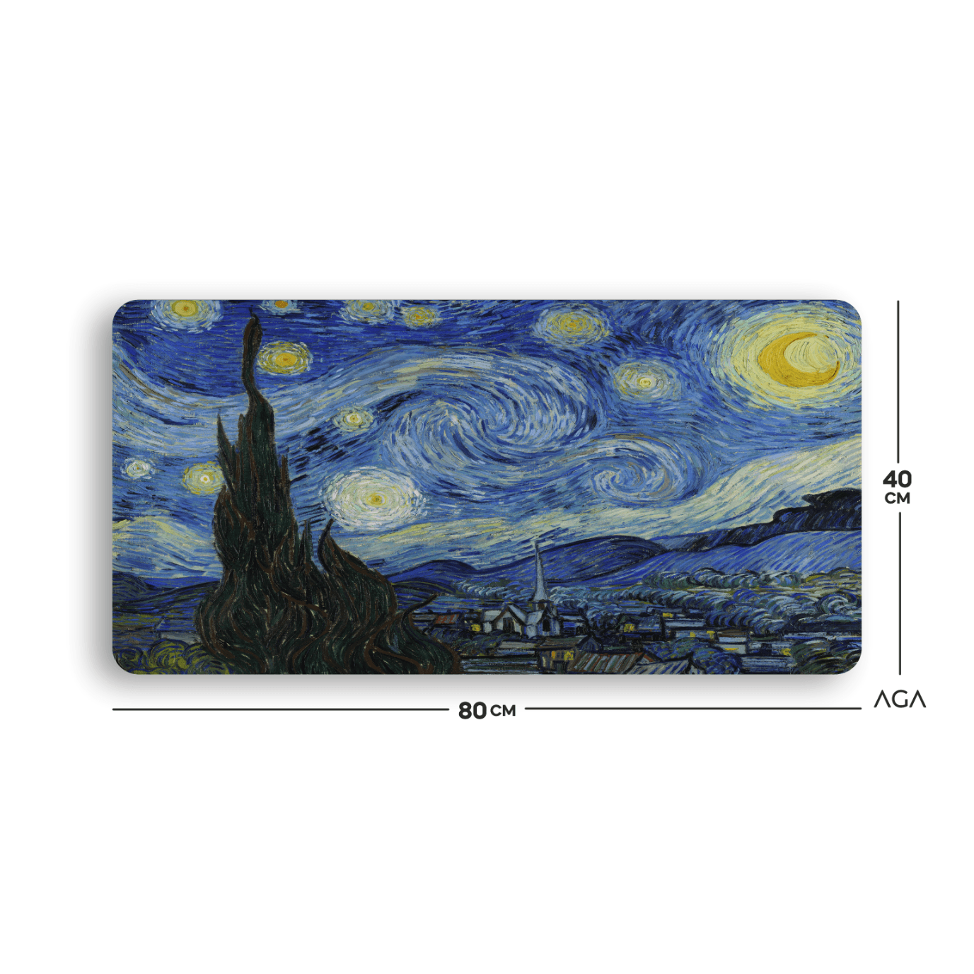 VAN GOGH STARRY NIGHT MOUSE PAD