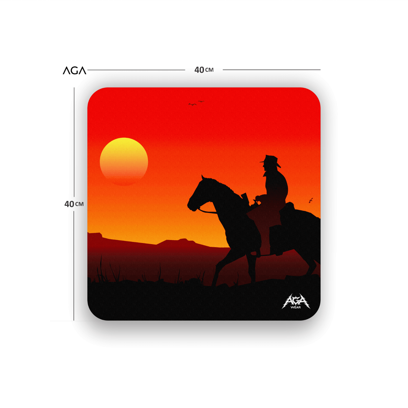 Red Dead Redemption Sunset Mouse Pad
