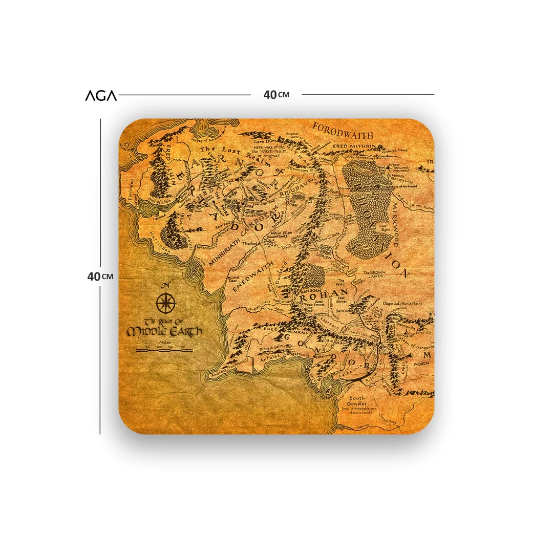 LORD OF THE RINGS MAP MOUSE PAD