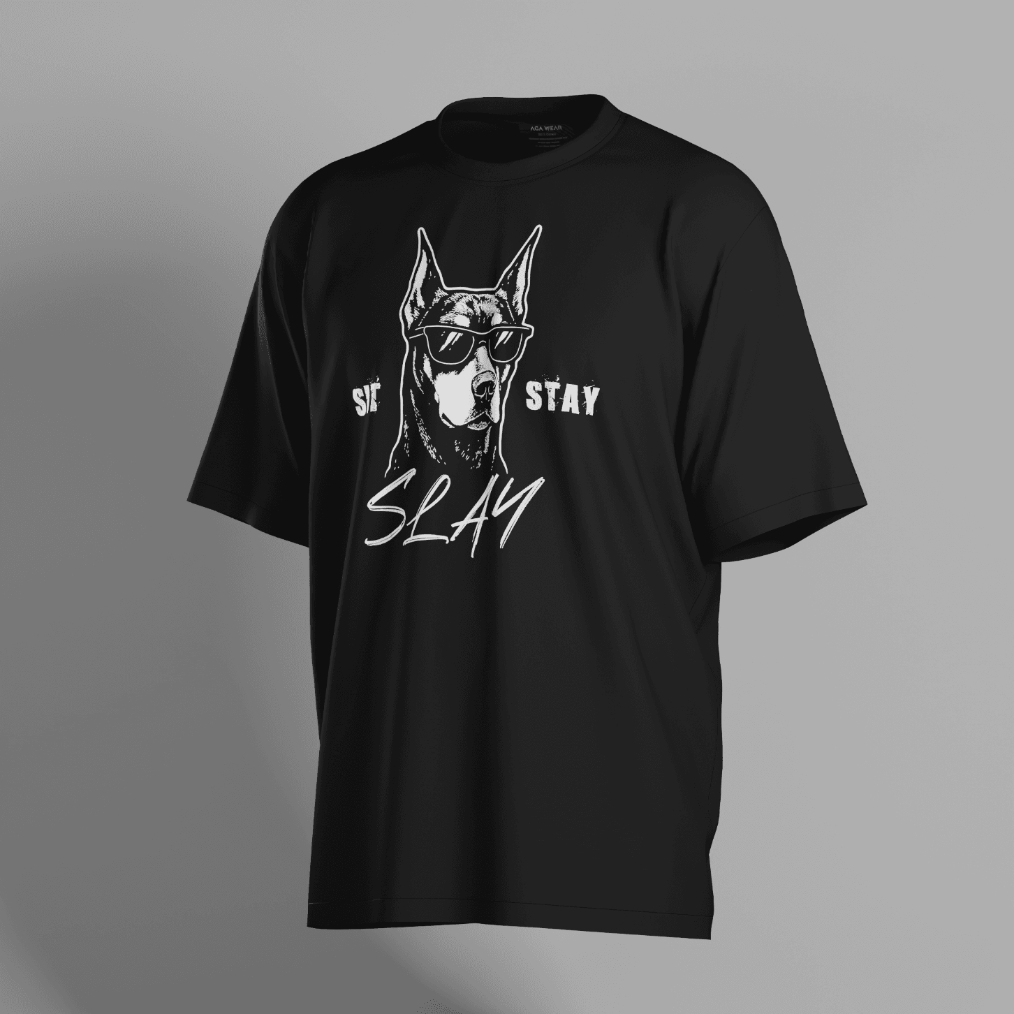 Sit Stay Slay Doberman Unisex T-Shirt