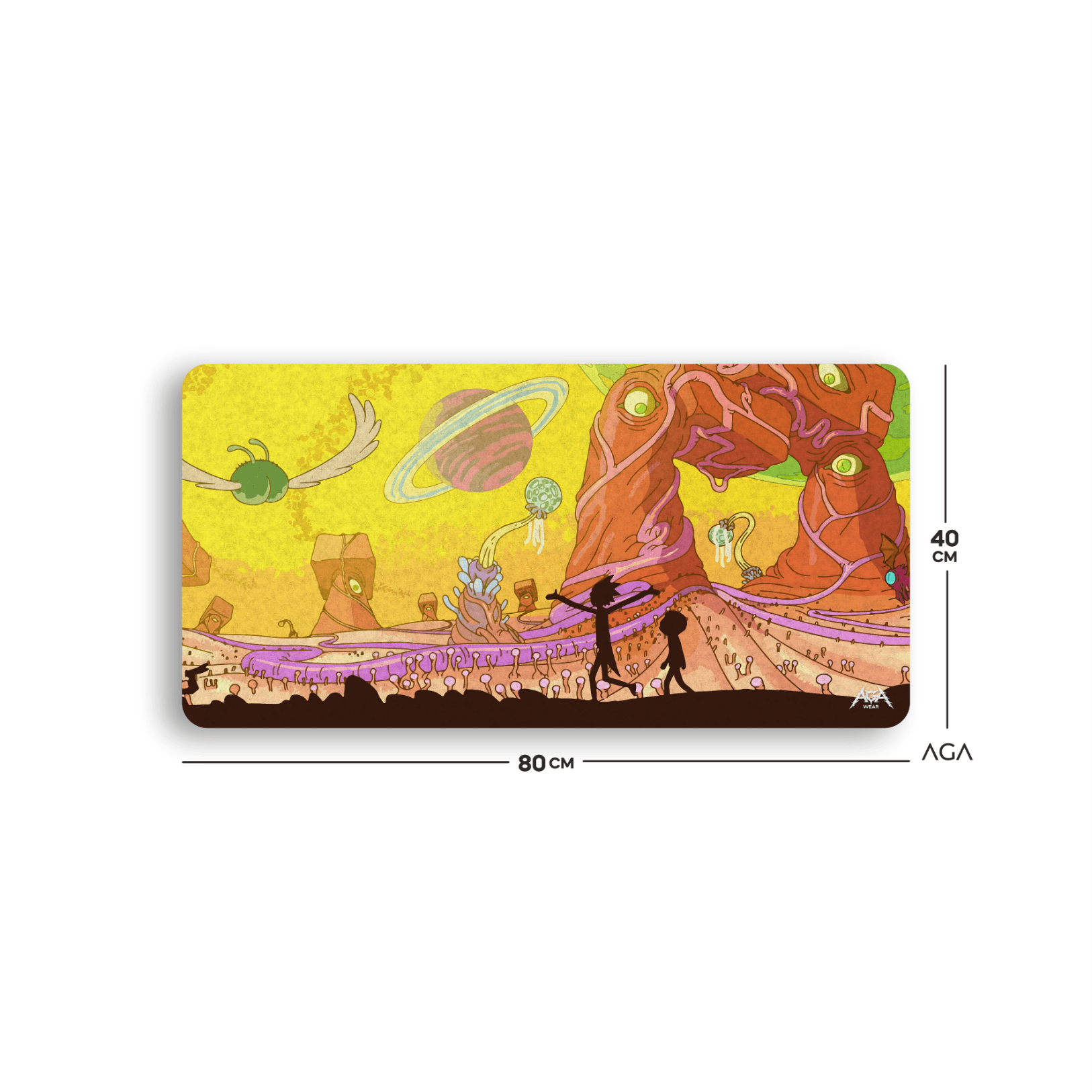 RICK AND MORTY SPACE MOUSE PAD