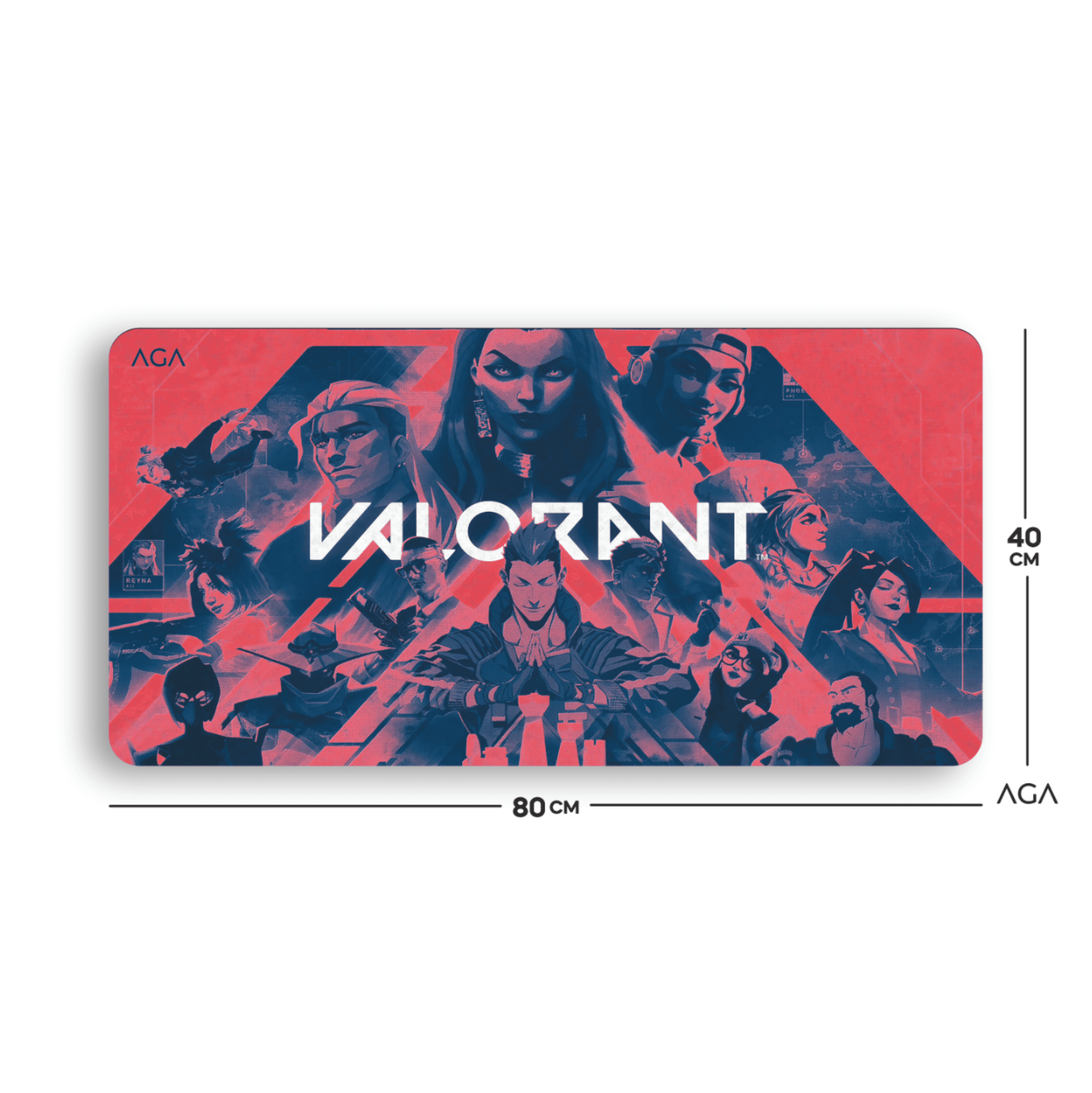 VALORANT RED MOUSE PAD