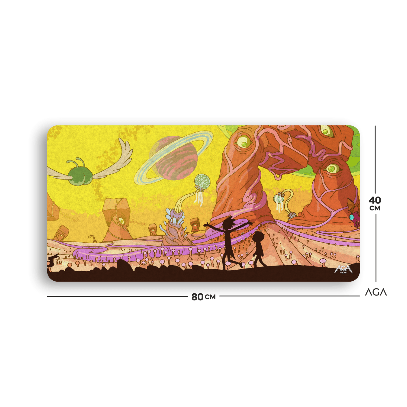 RICK AND MORTY SPACE MOUSE PAD