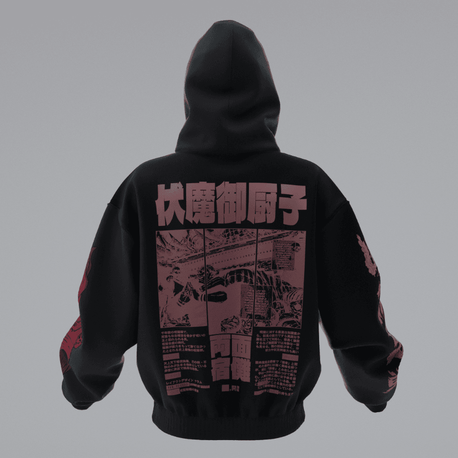 JUJUTSU KAISEN YUJI ITADORI FINGER Oversize Unisex Hoodie