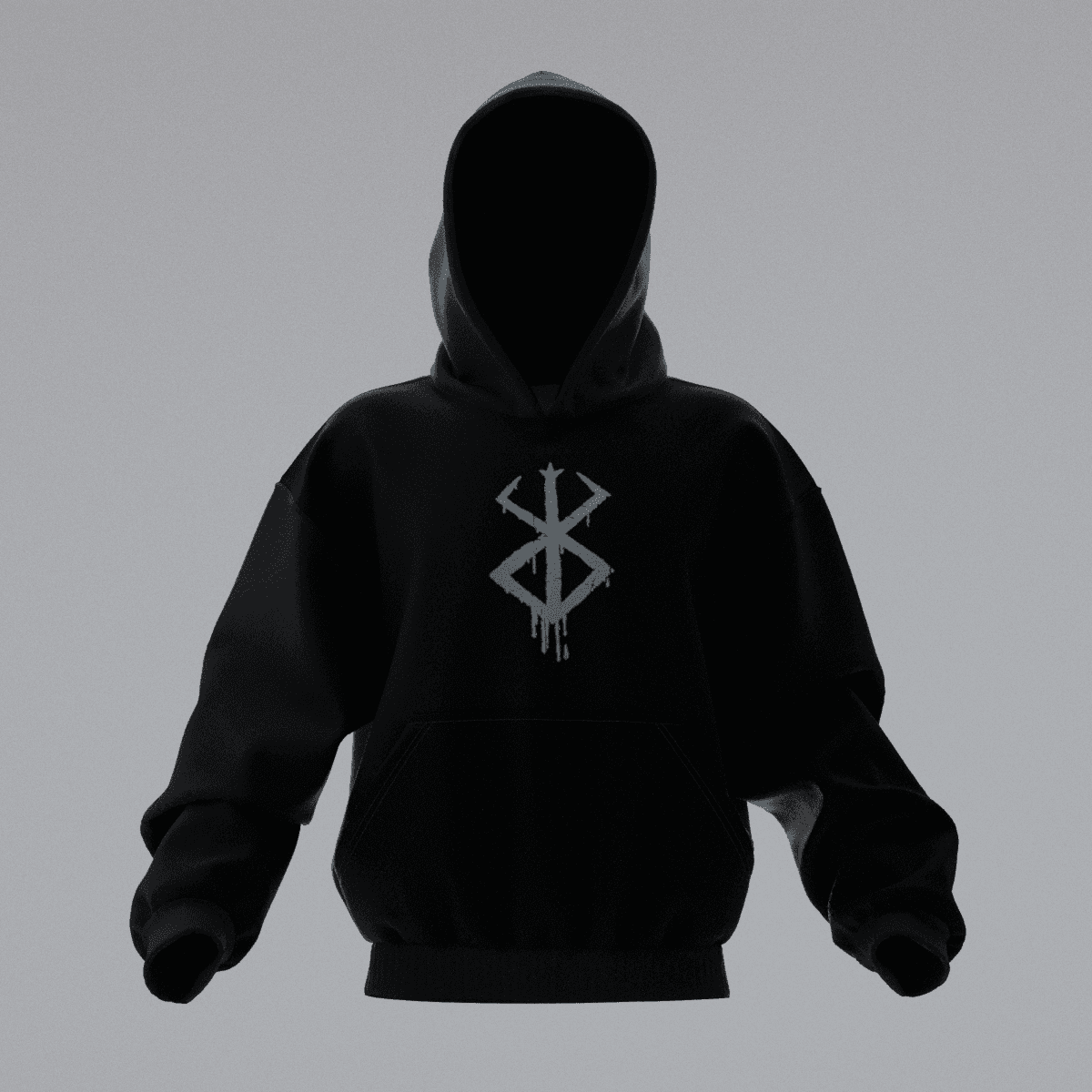 BERSERK SKULL Oversize Unisex Hoodie