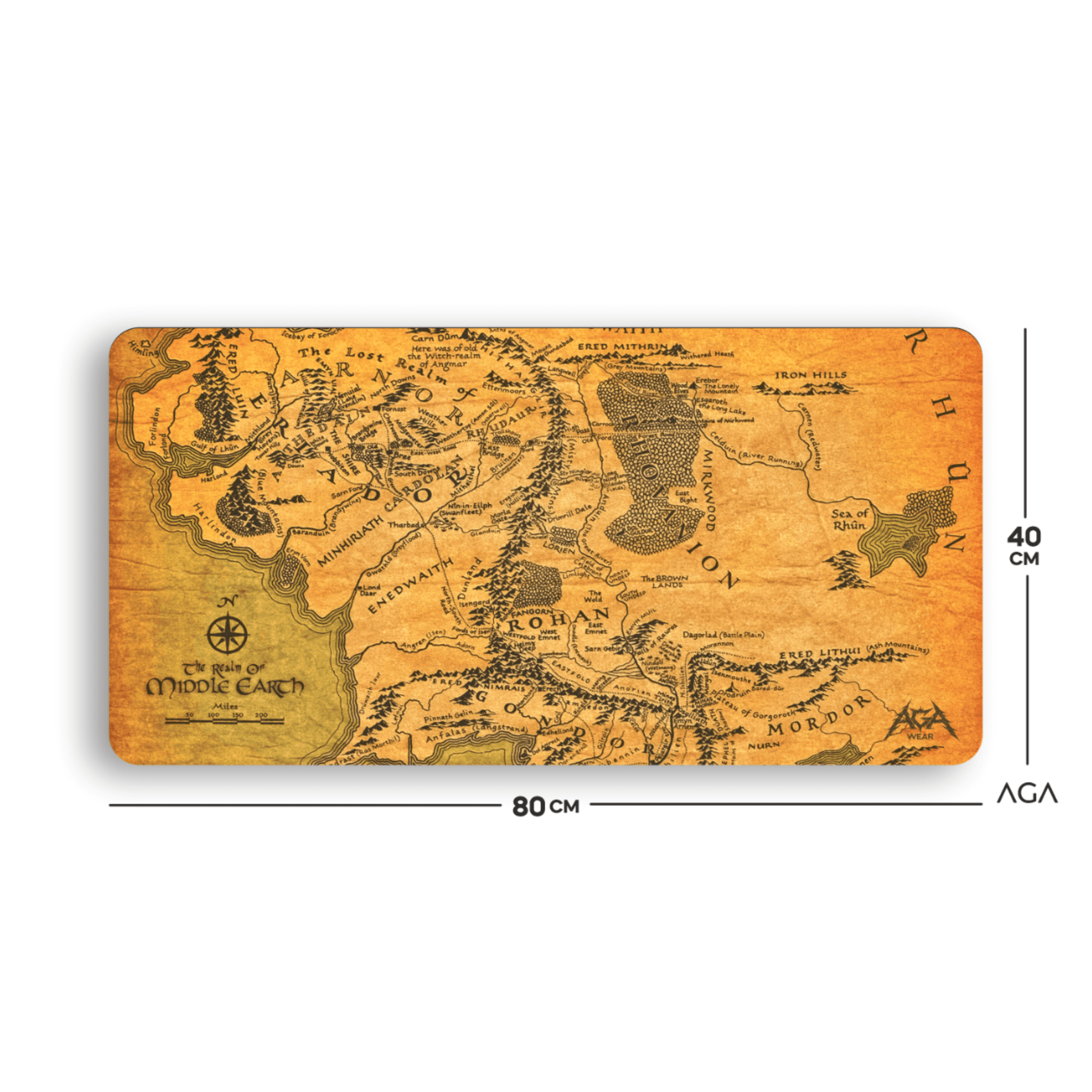 LORD OF THE RINGS MAP MOUSE PAD
