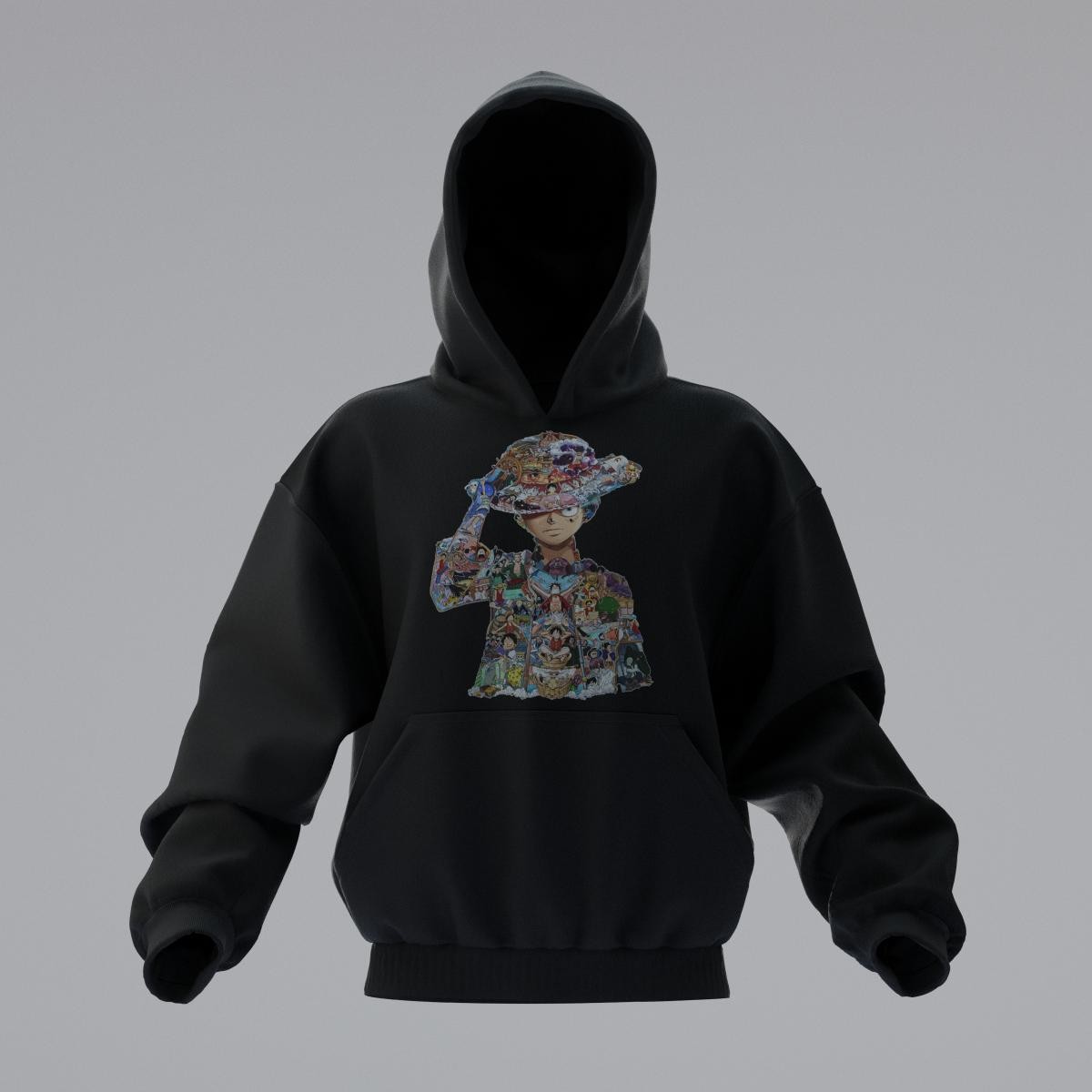ONE PIECE LUFFY STORY Oversize Unisex Hoodie