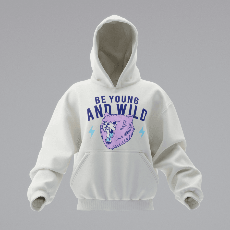 STREET WEAR BE YOUNG AND WILD Unisex Hoodie