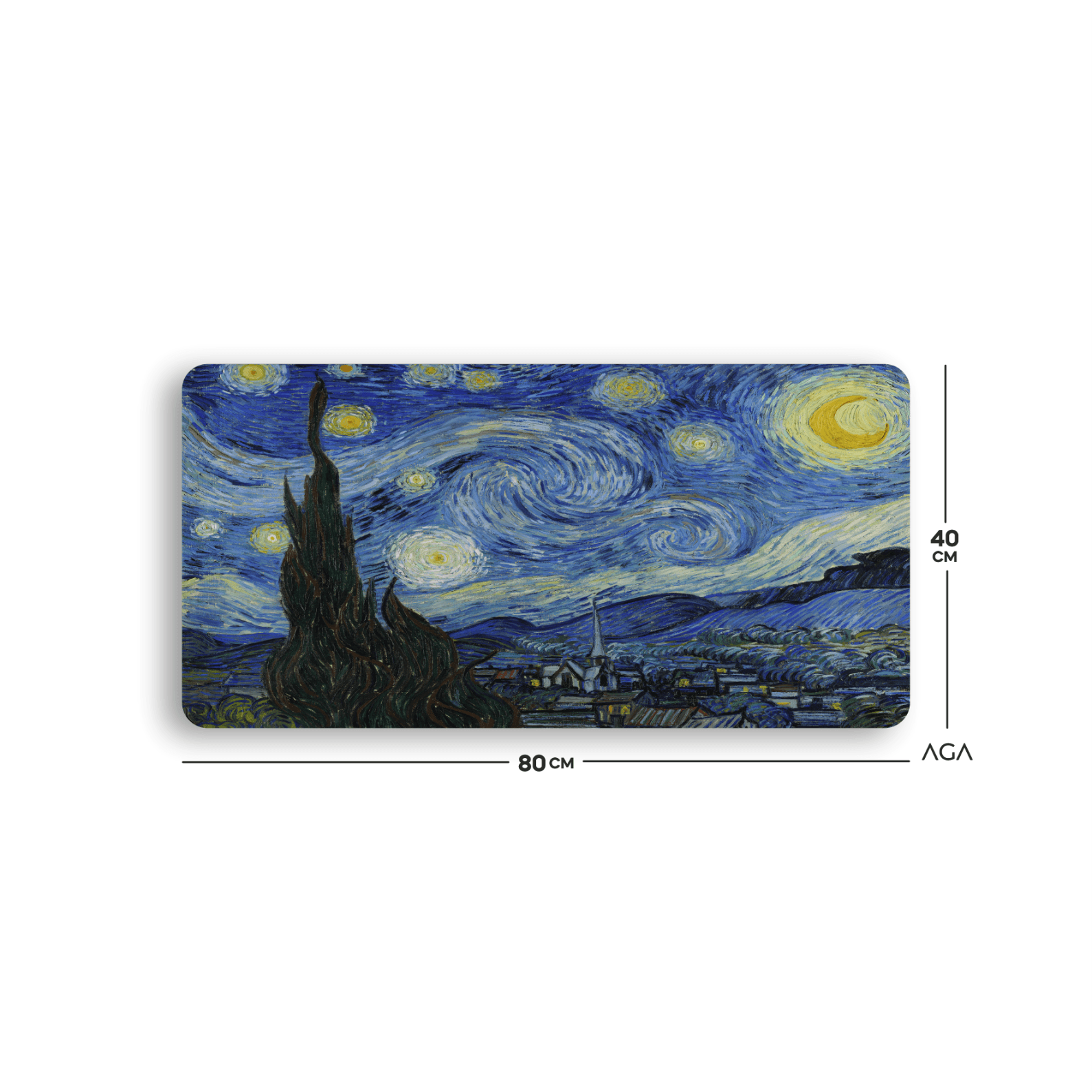 VAN GOGH STARRY NIGHT MOUSE PAD