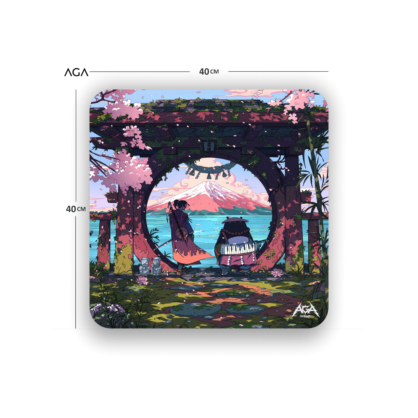 Panda Samurai Mouse Pad