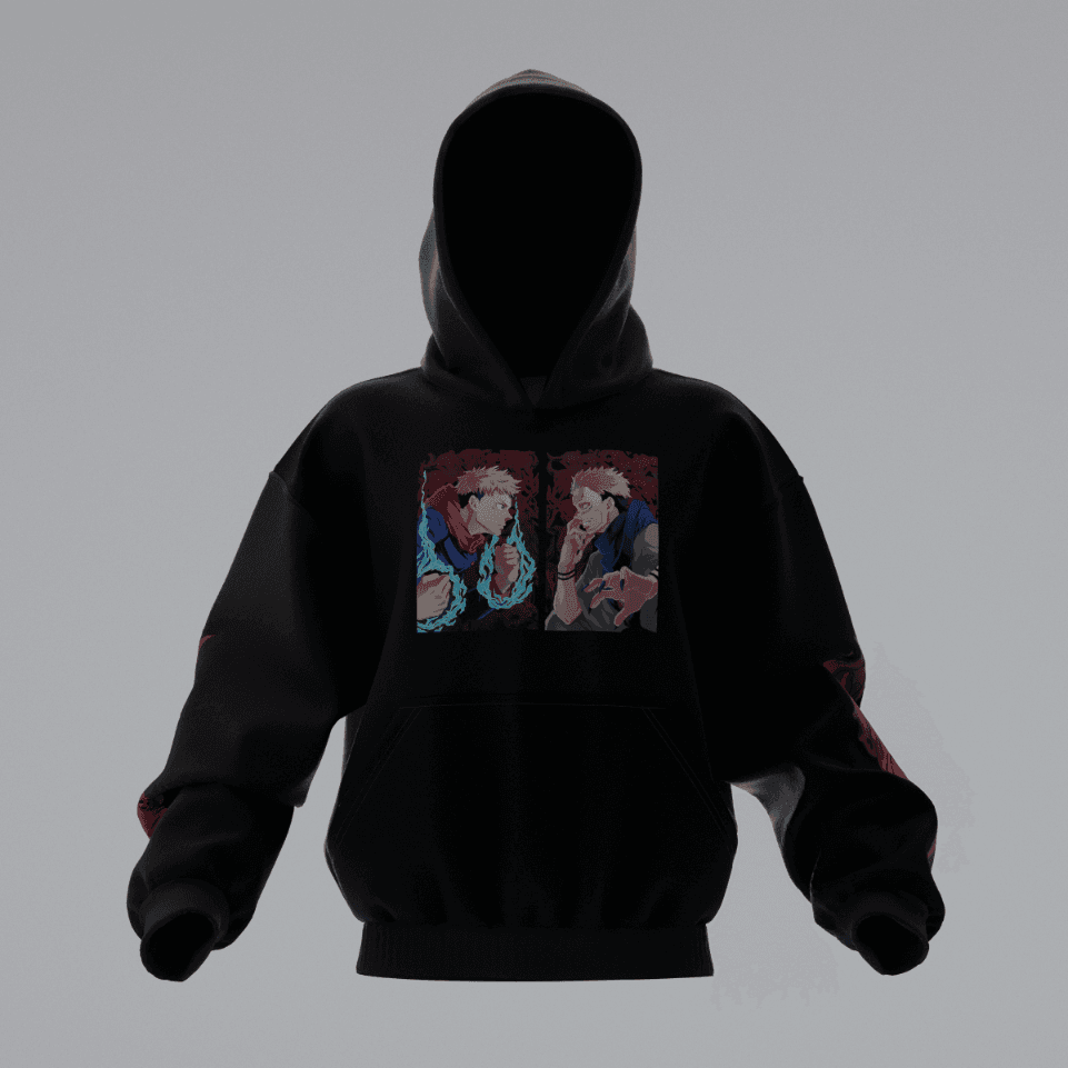 JUJUTSU KAISEN YUJI ITADORI KING OF CURSES Oversize Unisex Hoodie