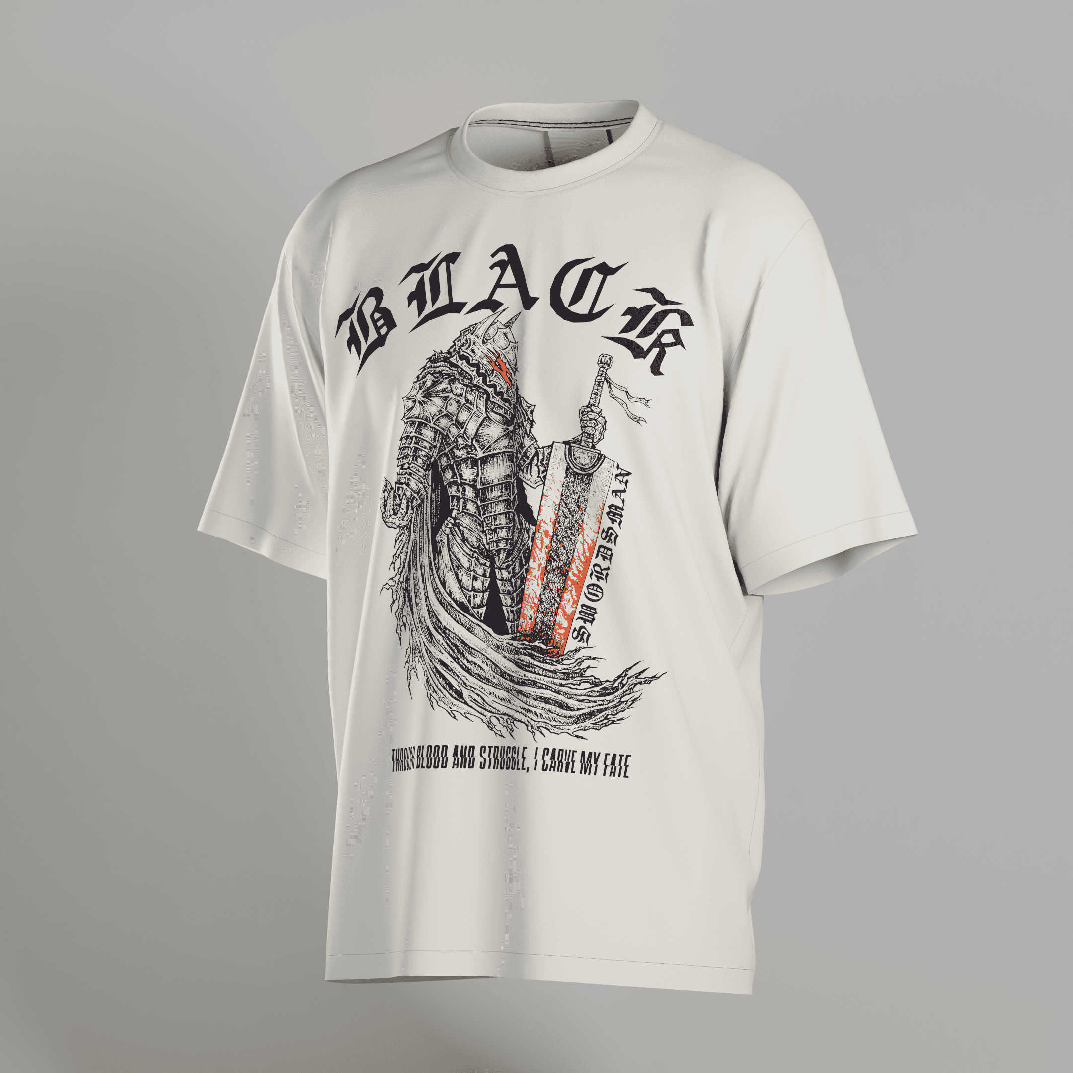 Berserk Black Swordman Front Unisex T-Shirt