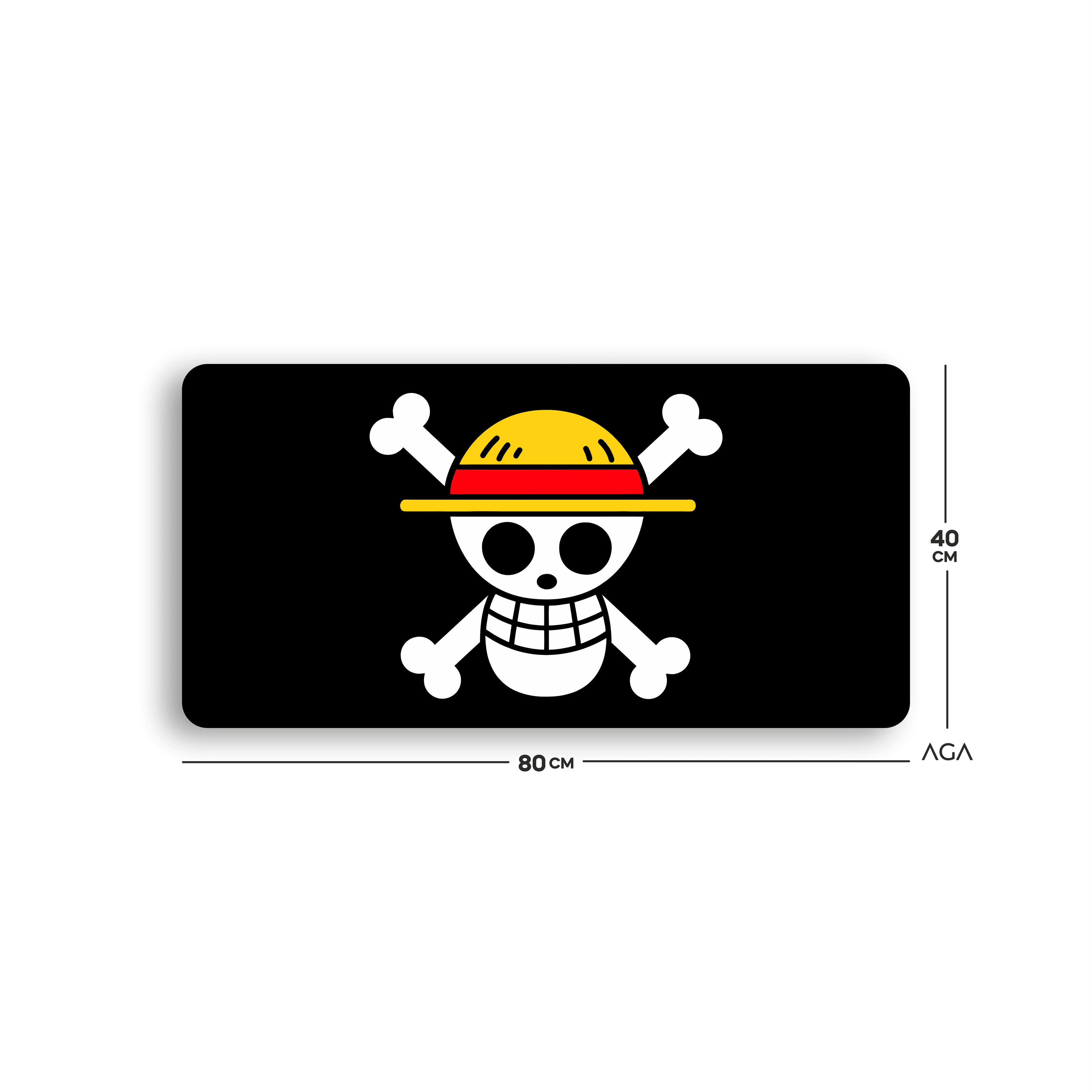 One Piece Skull Flag Mouse Pad
