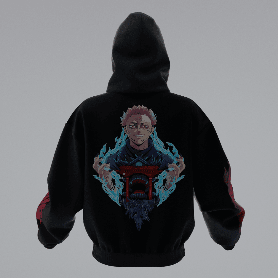 JUJUTSU KAISEN YUJI ITADORI KING OF CURSES Oversize Unisex Hoodie