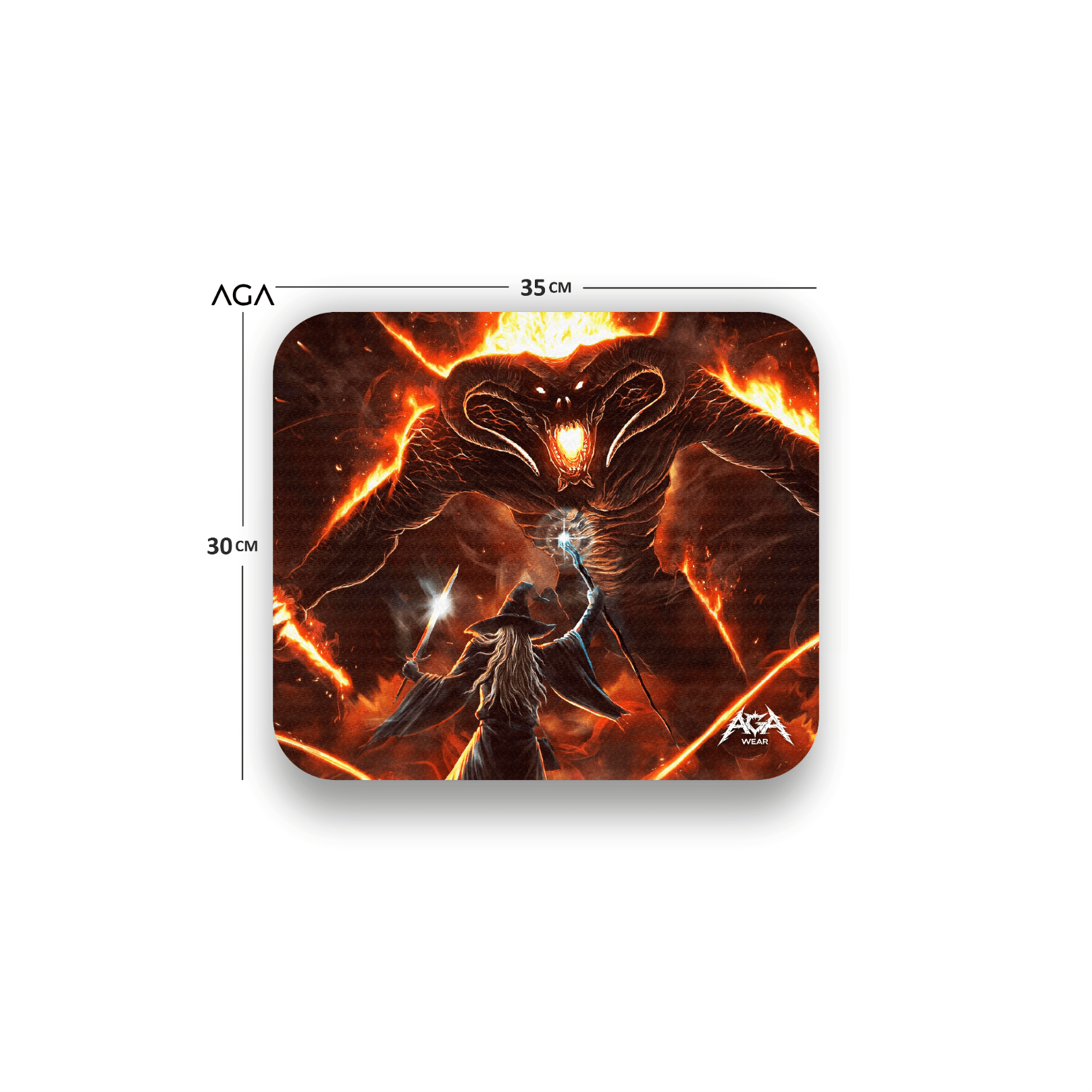 LORD OF THE RINGS BALROG VS GANDALF MOUSE PAD