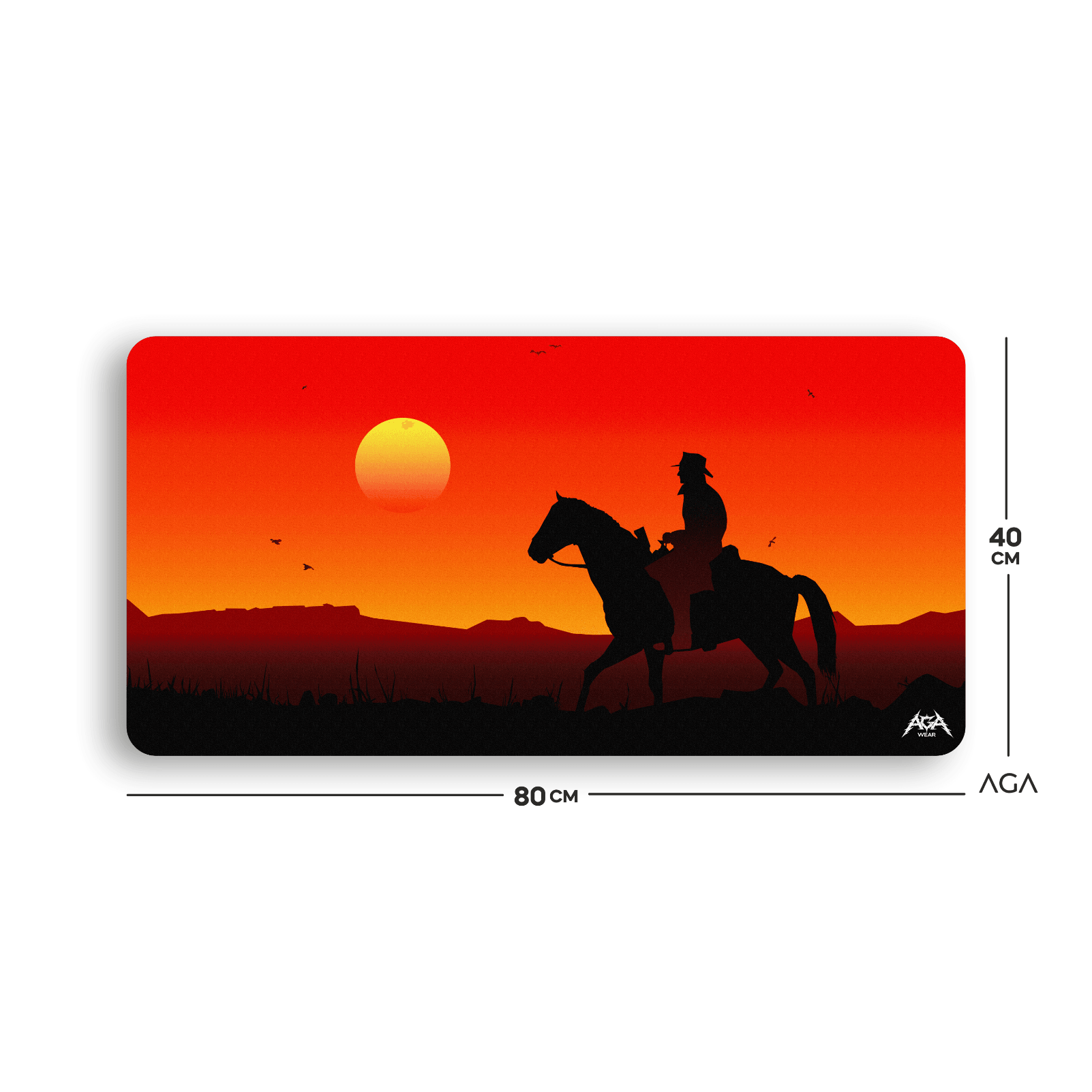 Red Dead Redemption Sunset Mouse Pad